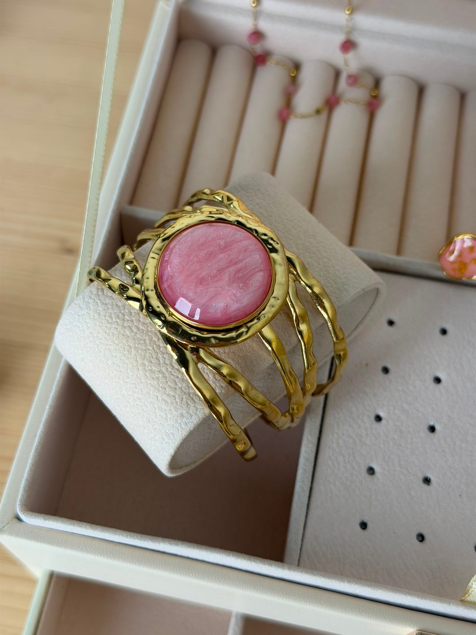 Bracciale rigido ROSA - collezione HAPPY