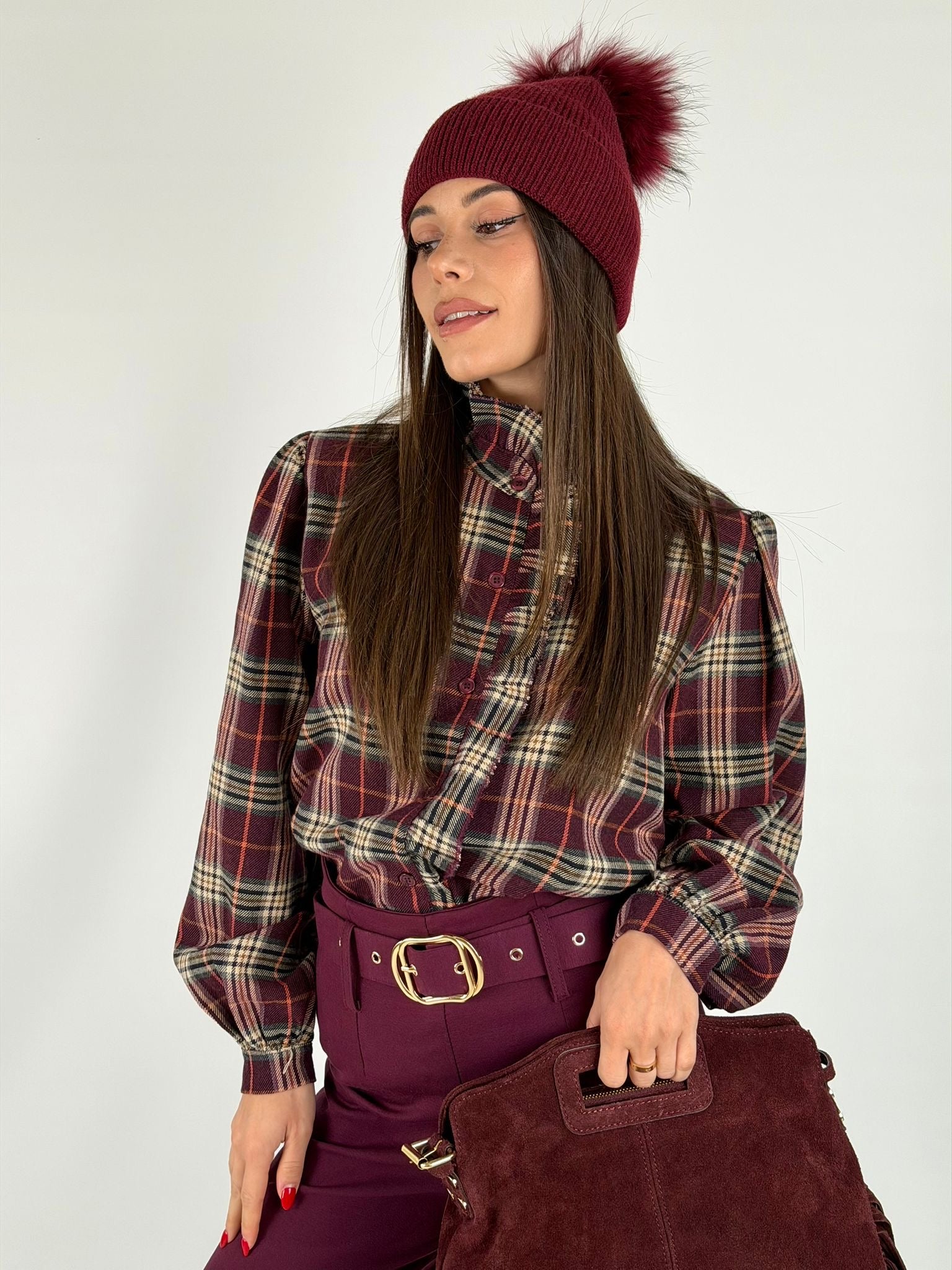 Camicia Desy bordeaux