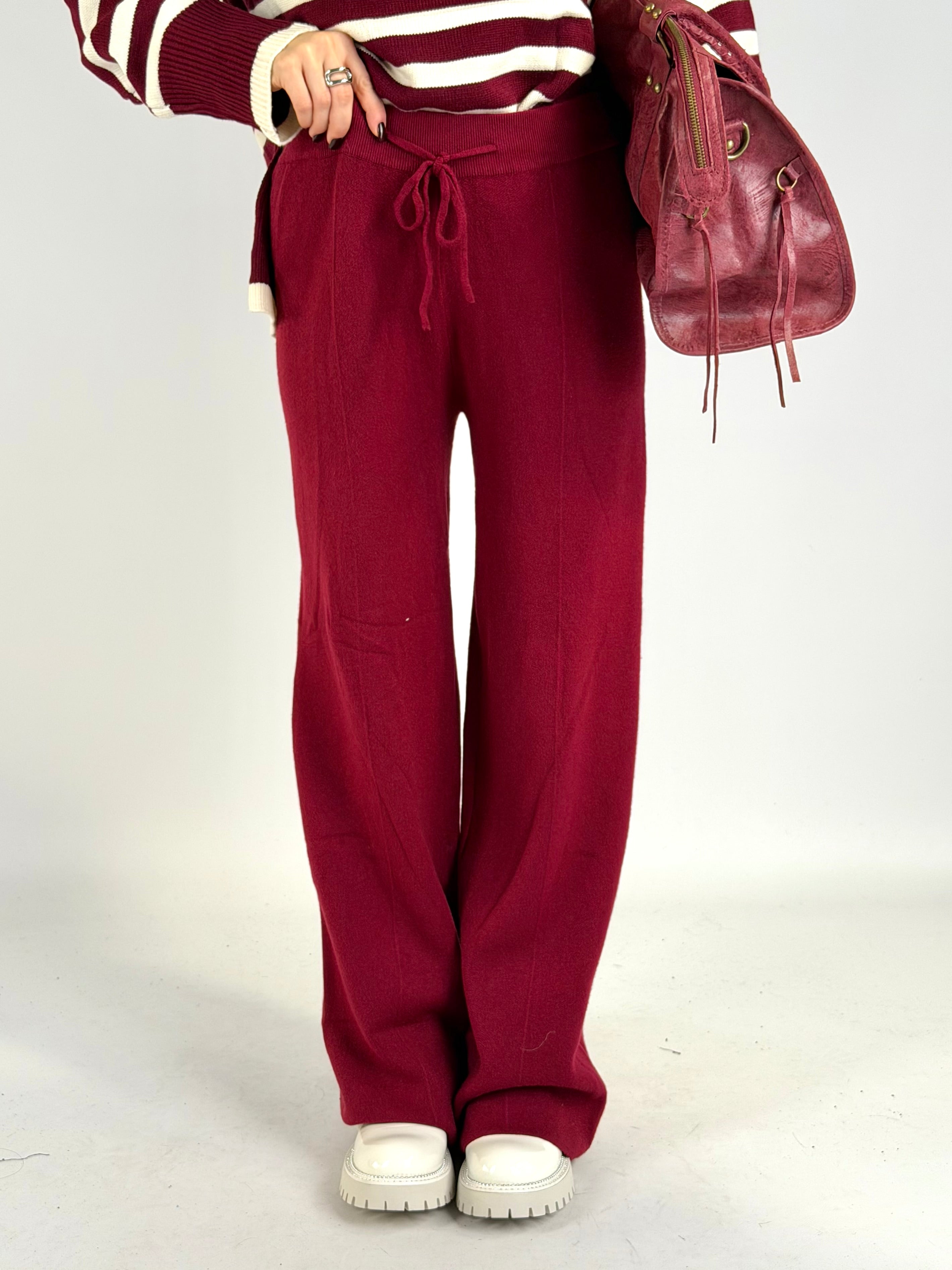 Pantalone Sheila bordeaux