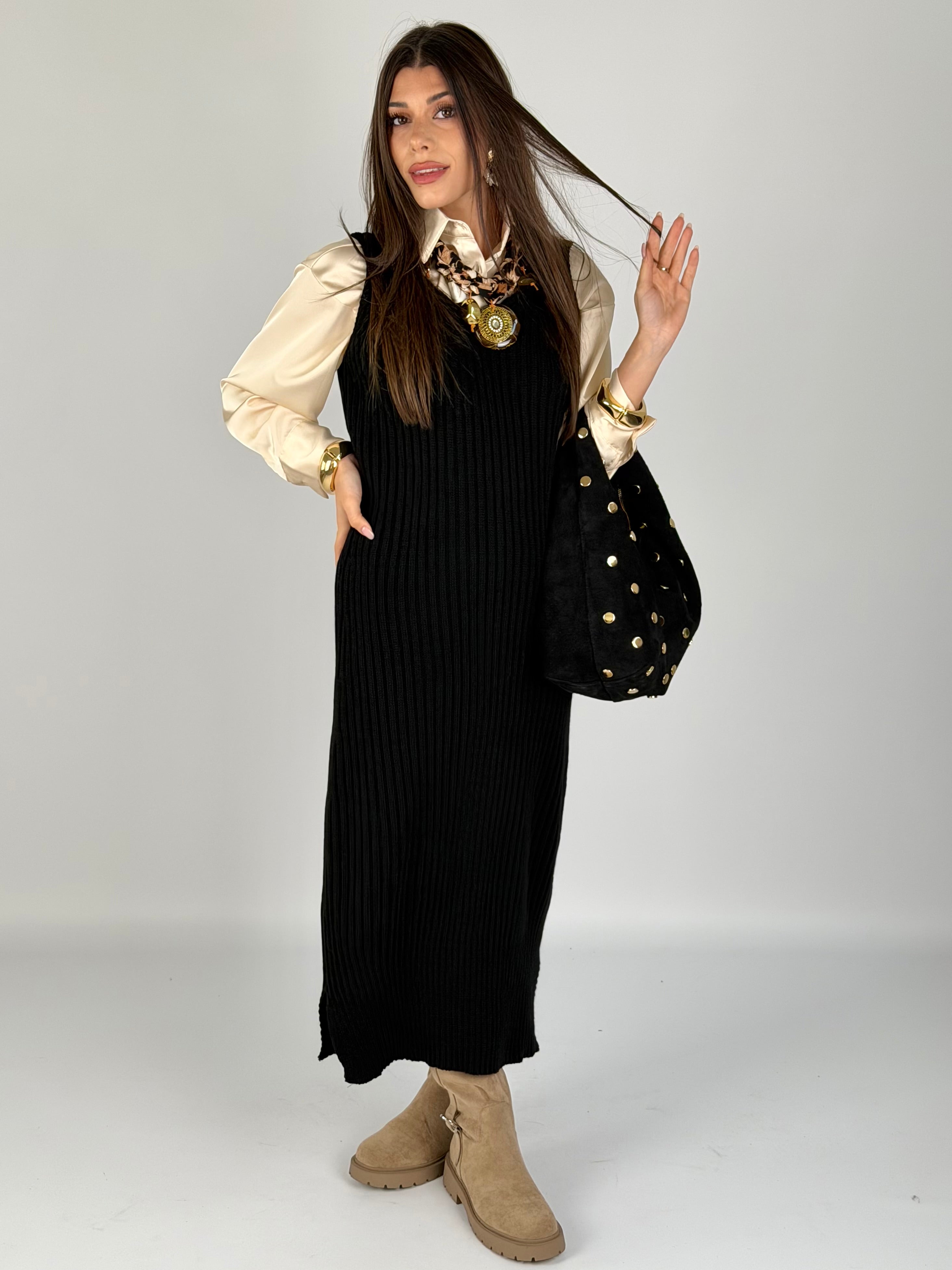 Abito + maglione Asia nero