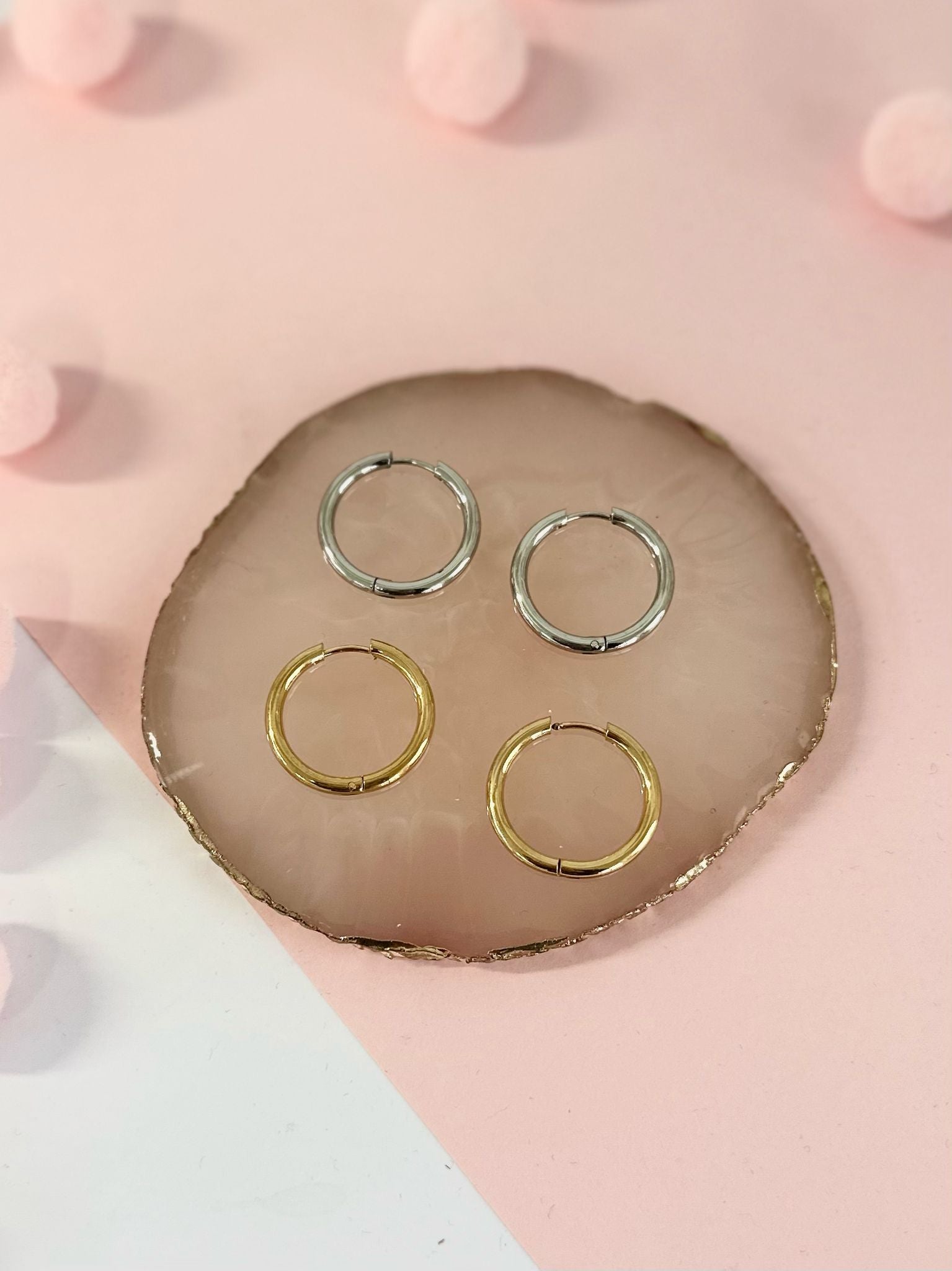 Orecchini cerchio slim medio