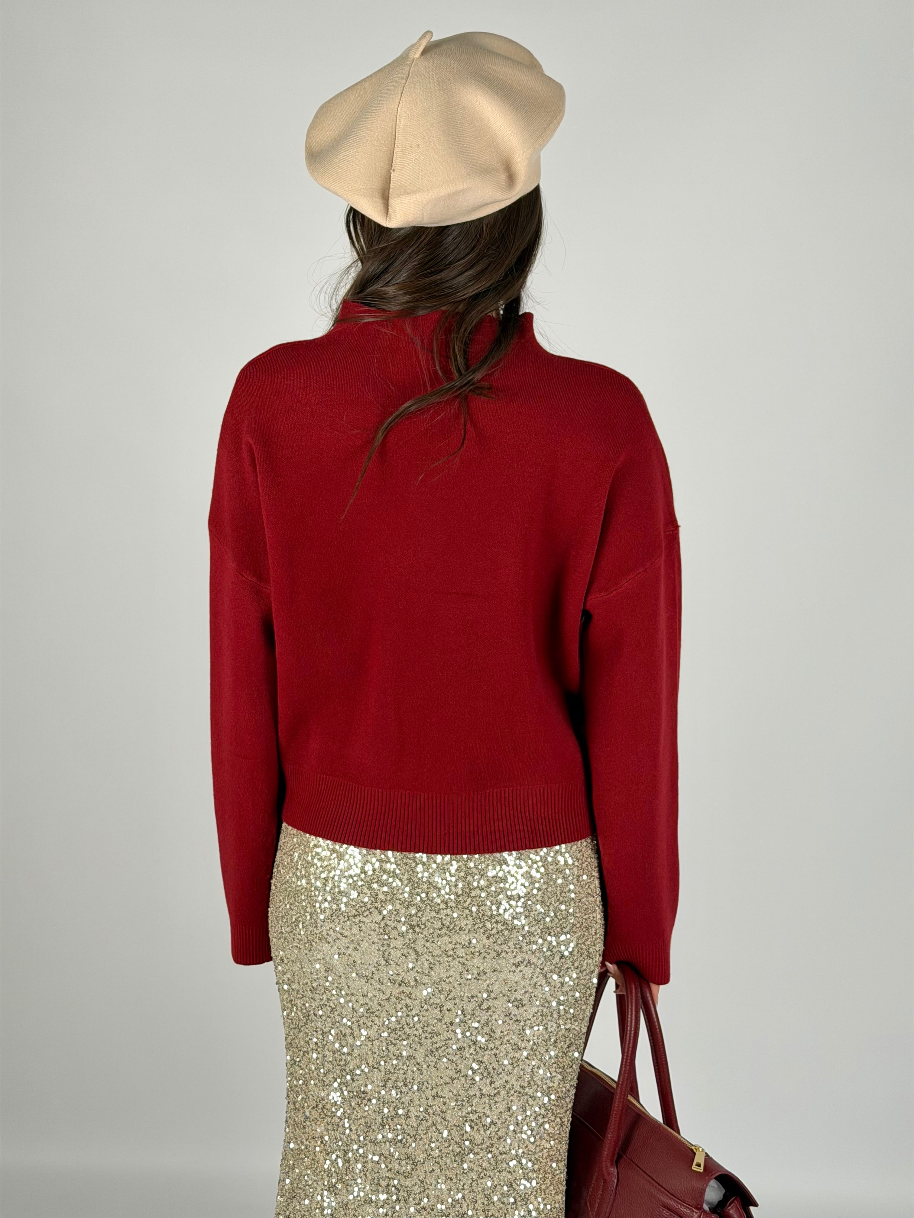 Maglia snow bordeaux