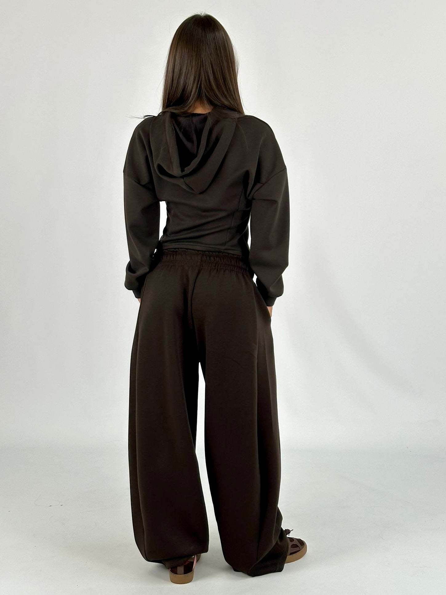 Felpa tuta sportiva Gemma marrone