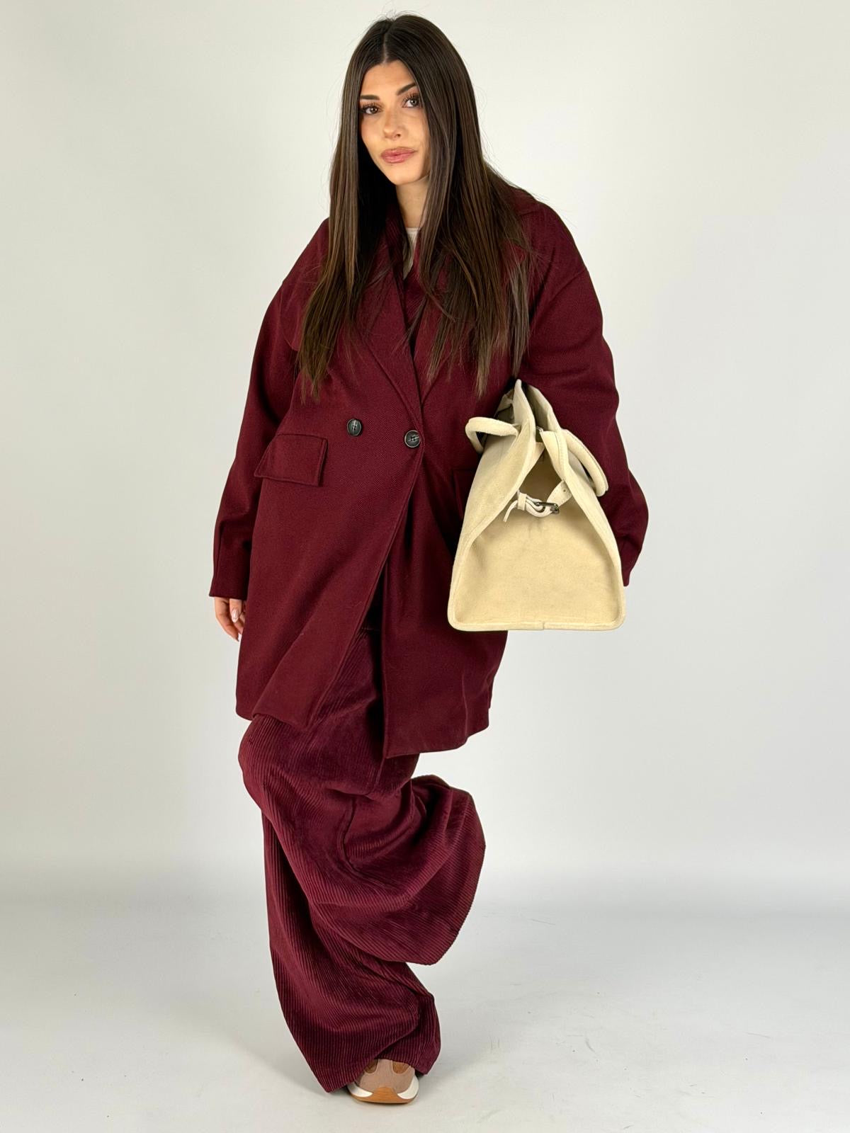 Cappotto bonton bordeaux