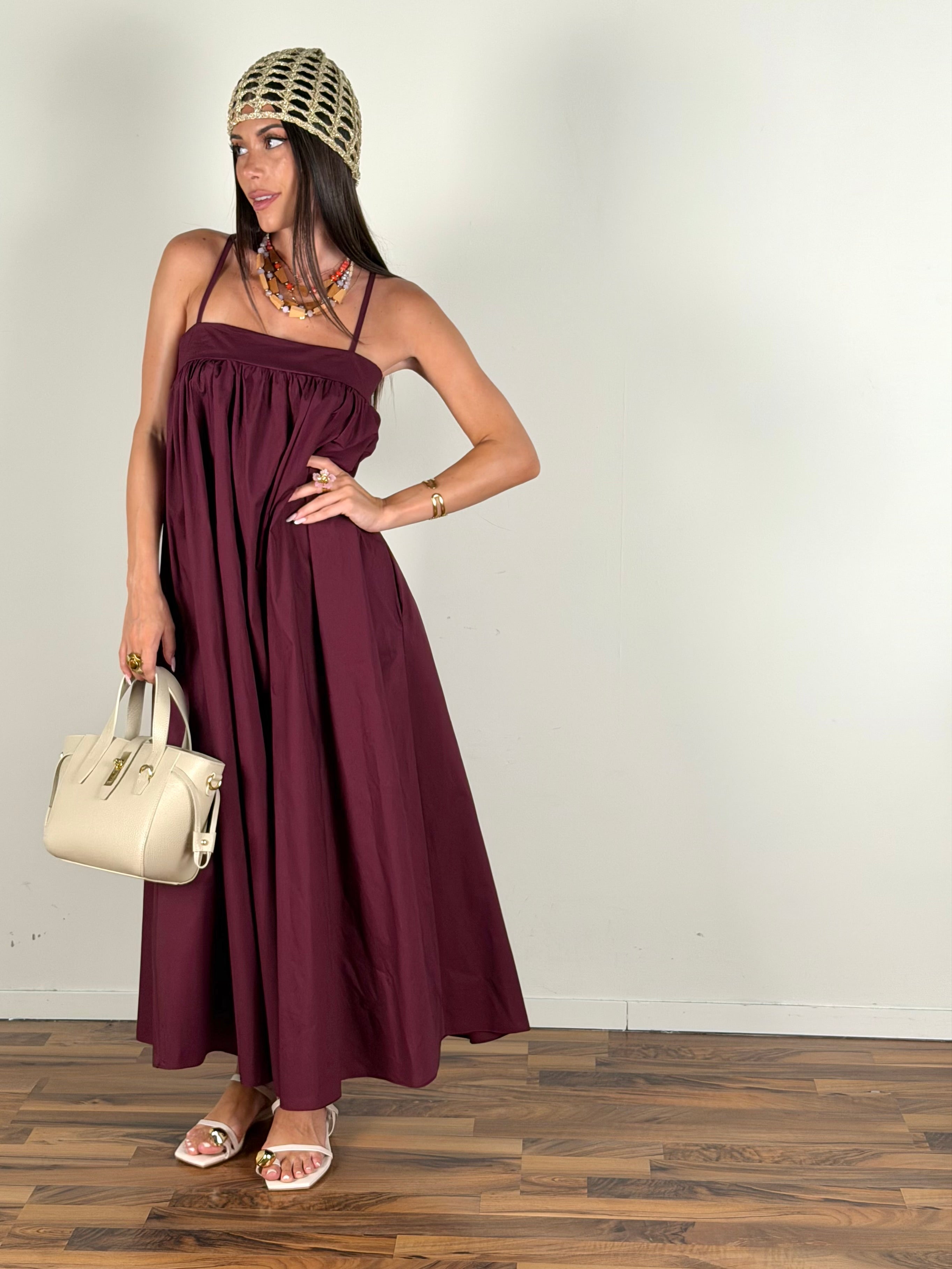 Abito Esmeralda bordeaux