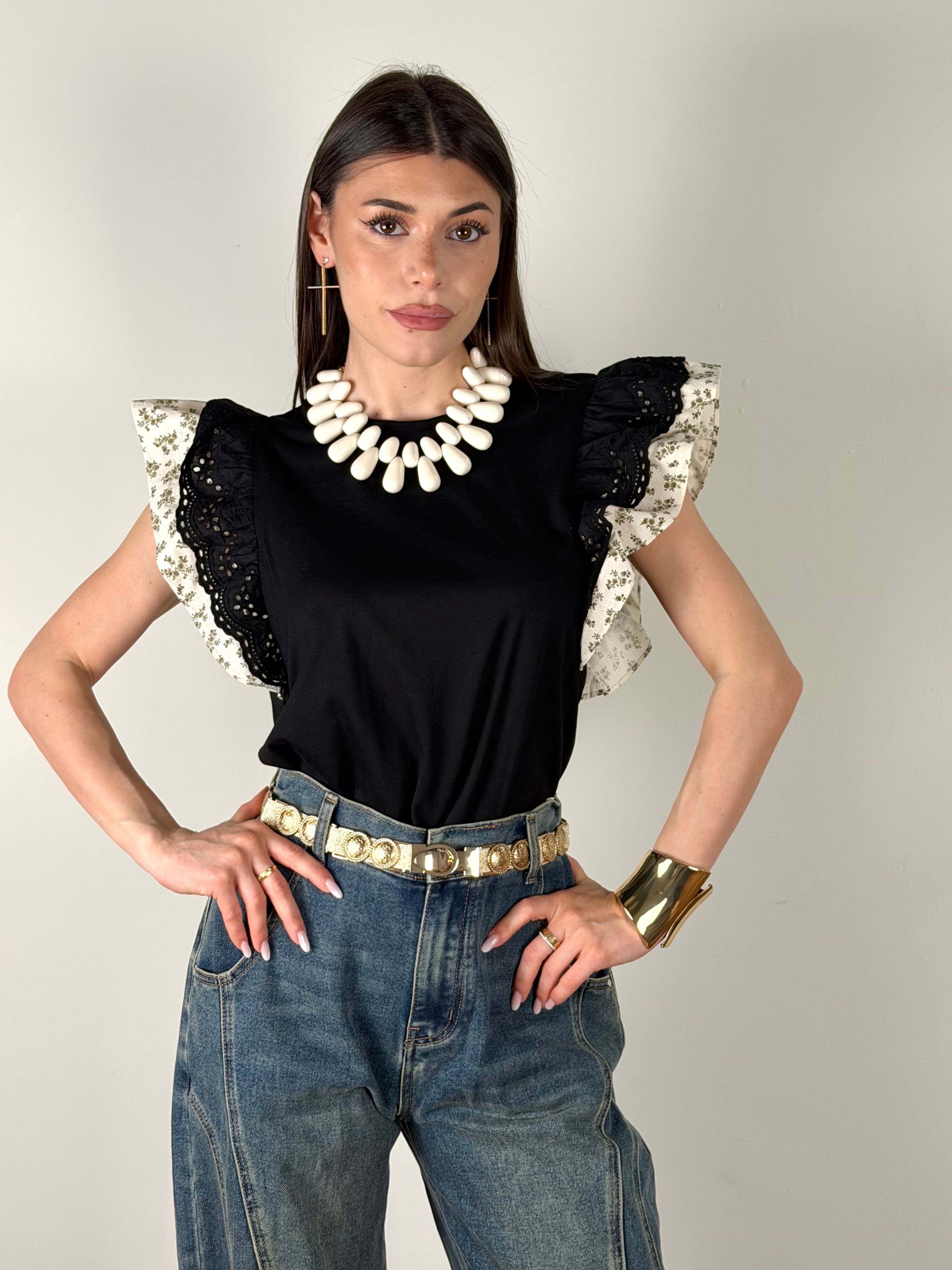 T-shirt Minea nera