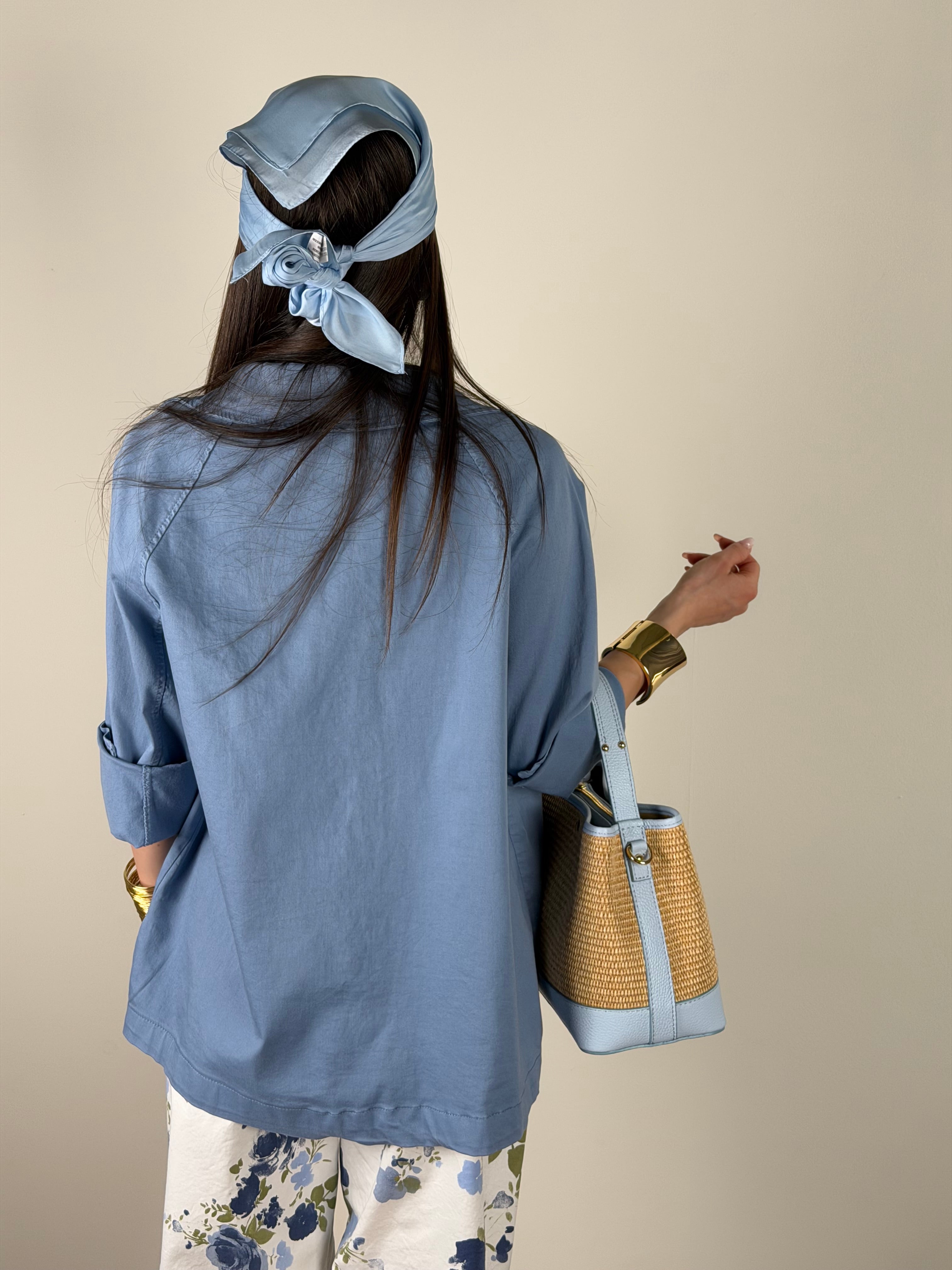 Camicia di jeans Mila celeste
