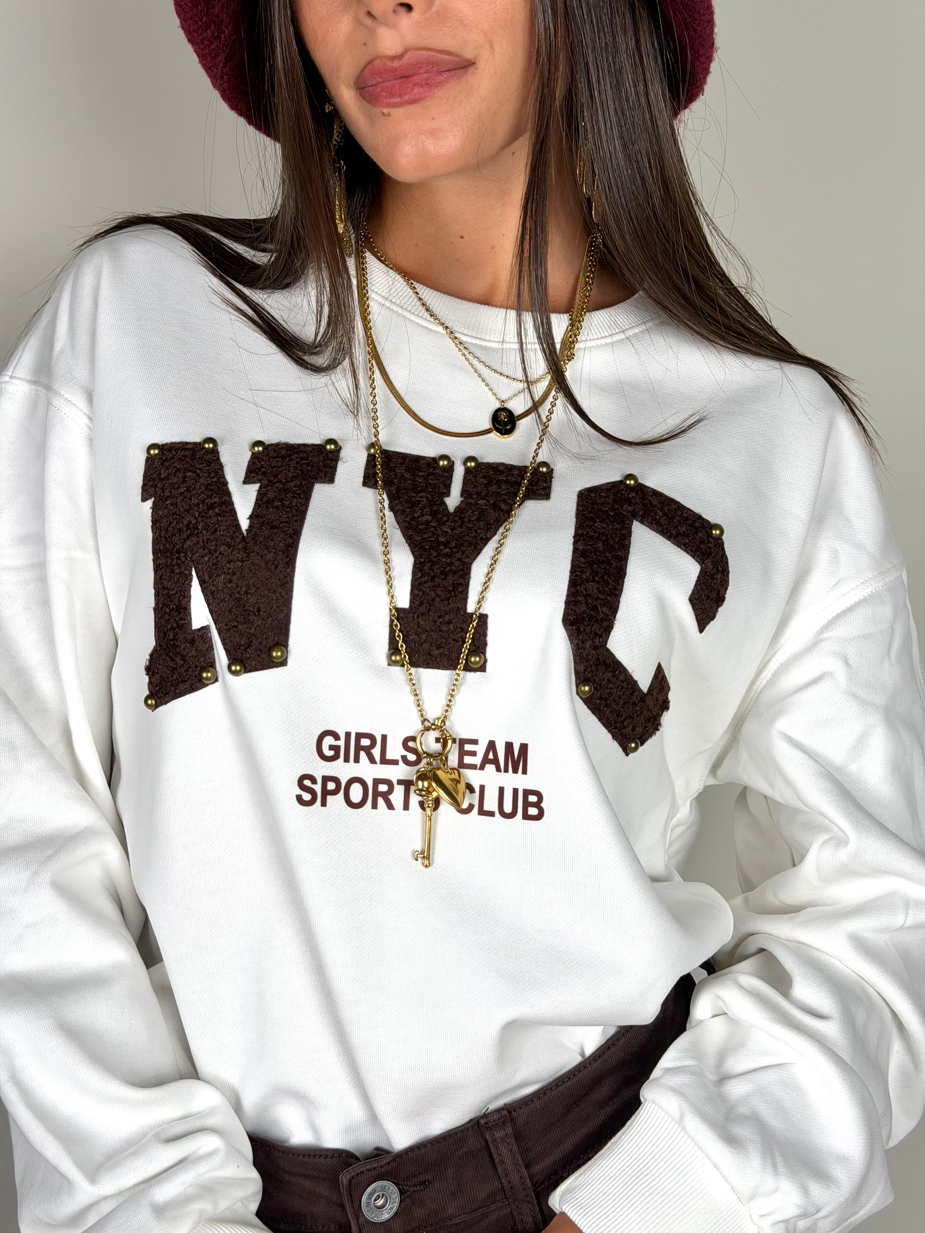 Felpa NYC moro