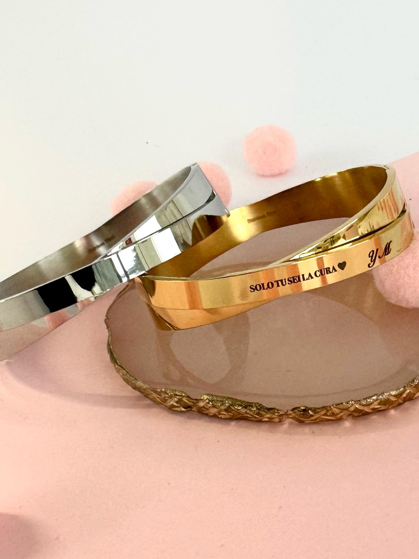 Bracciale bangle per sempre personalizzabile