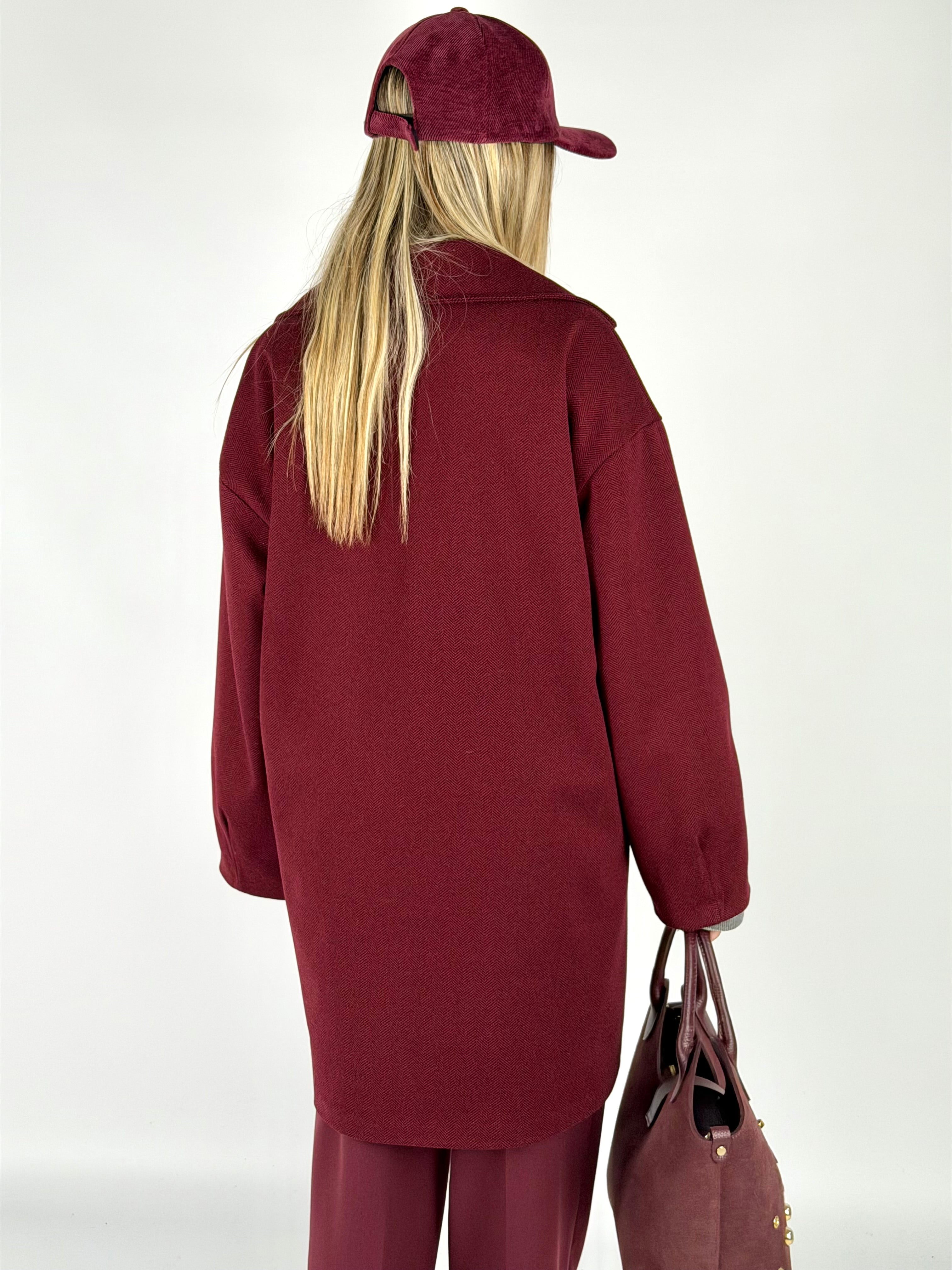 Cappotto Cloud Bordeaux