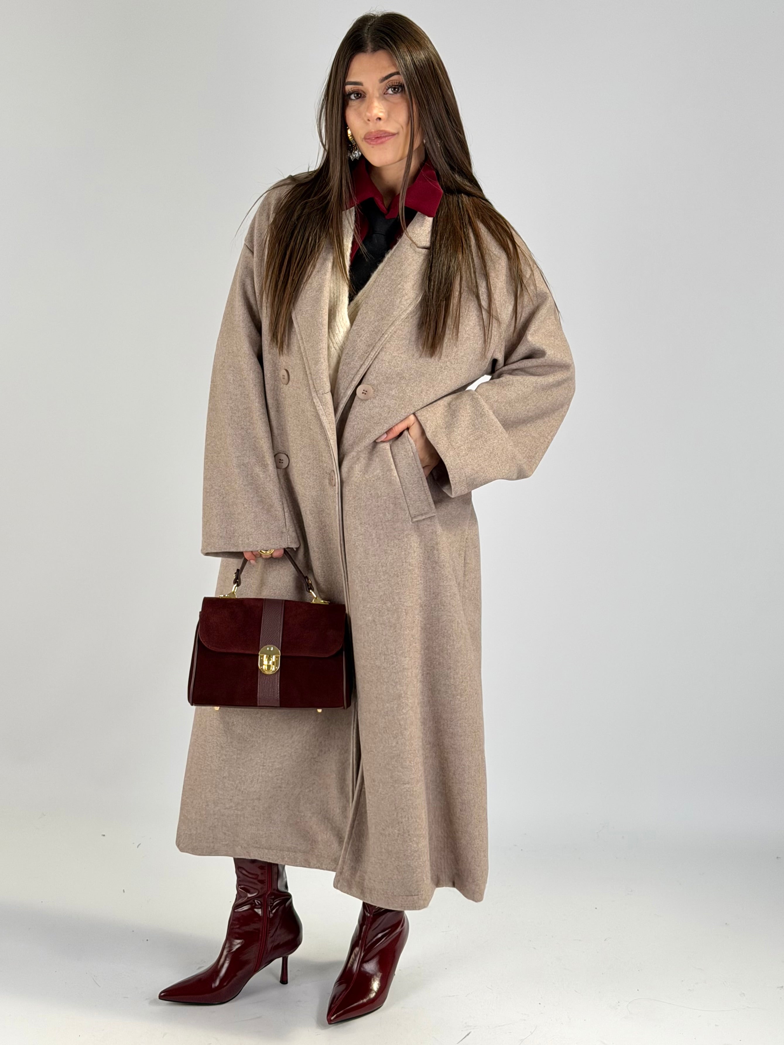 Maxi cappotto KIMBERLY beige