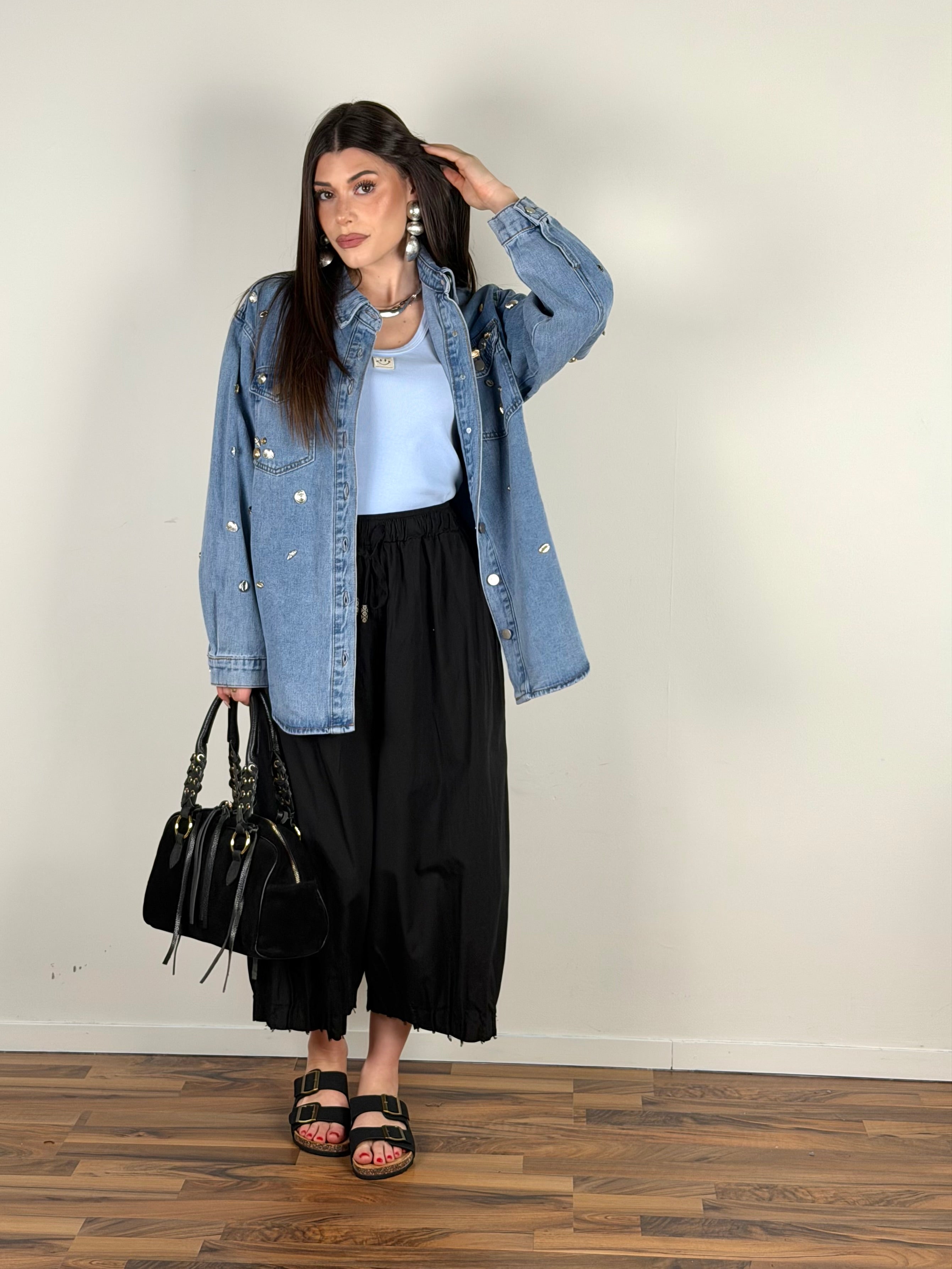 Camicia di jeans conchiglia
