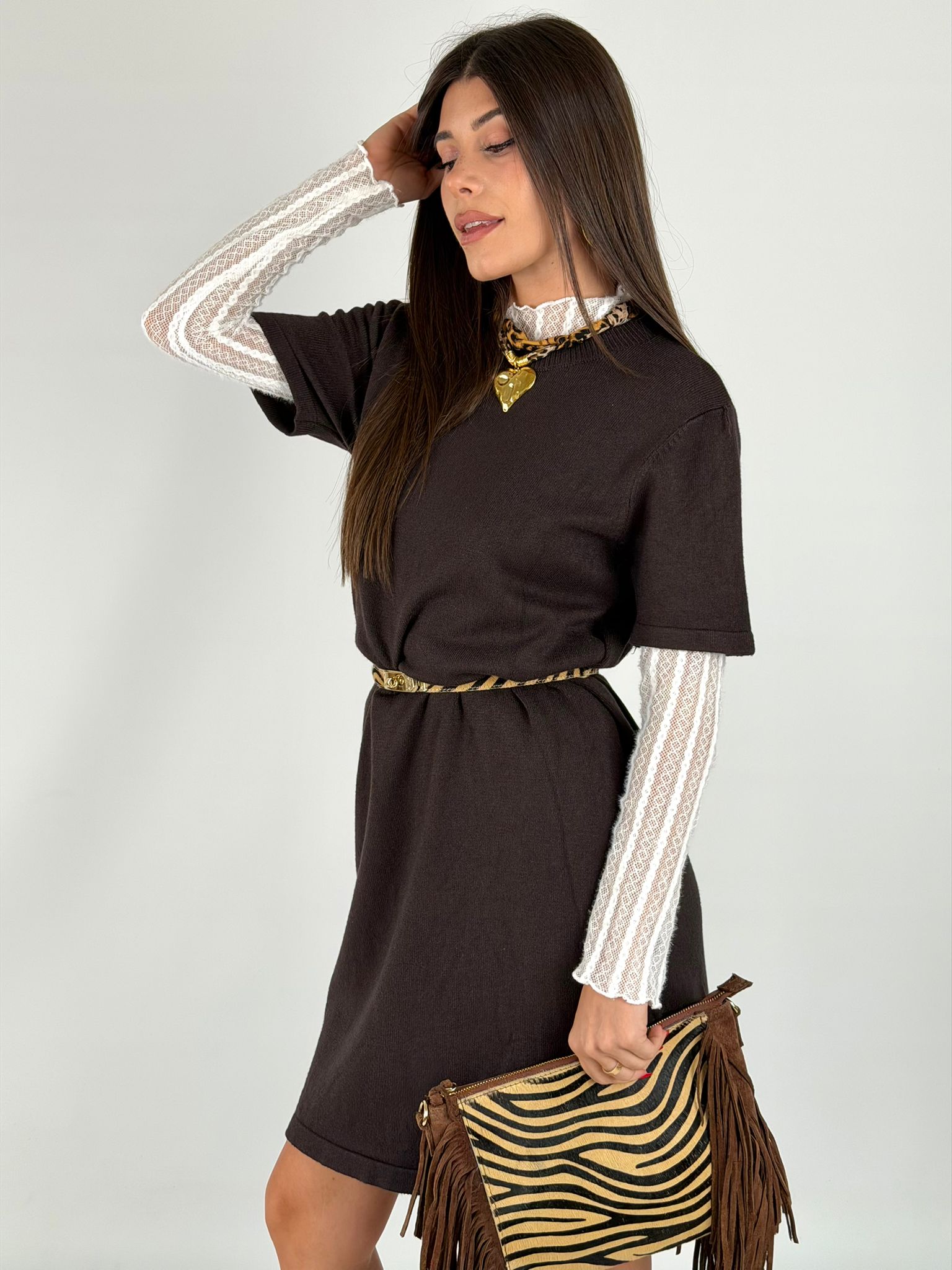 Abito maglia Asia moro