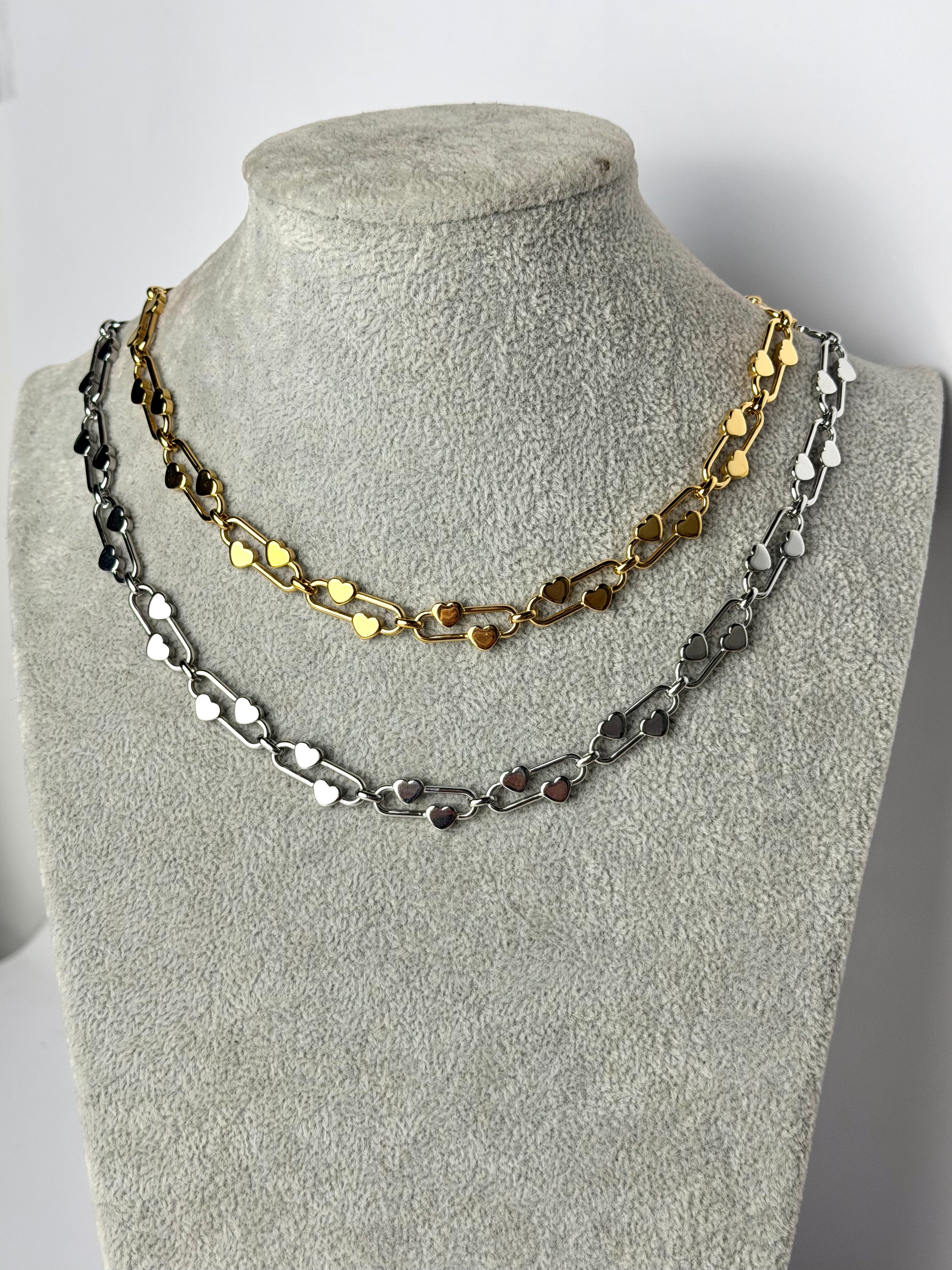 Collana cuoricini - 2 colori