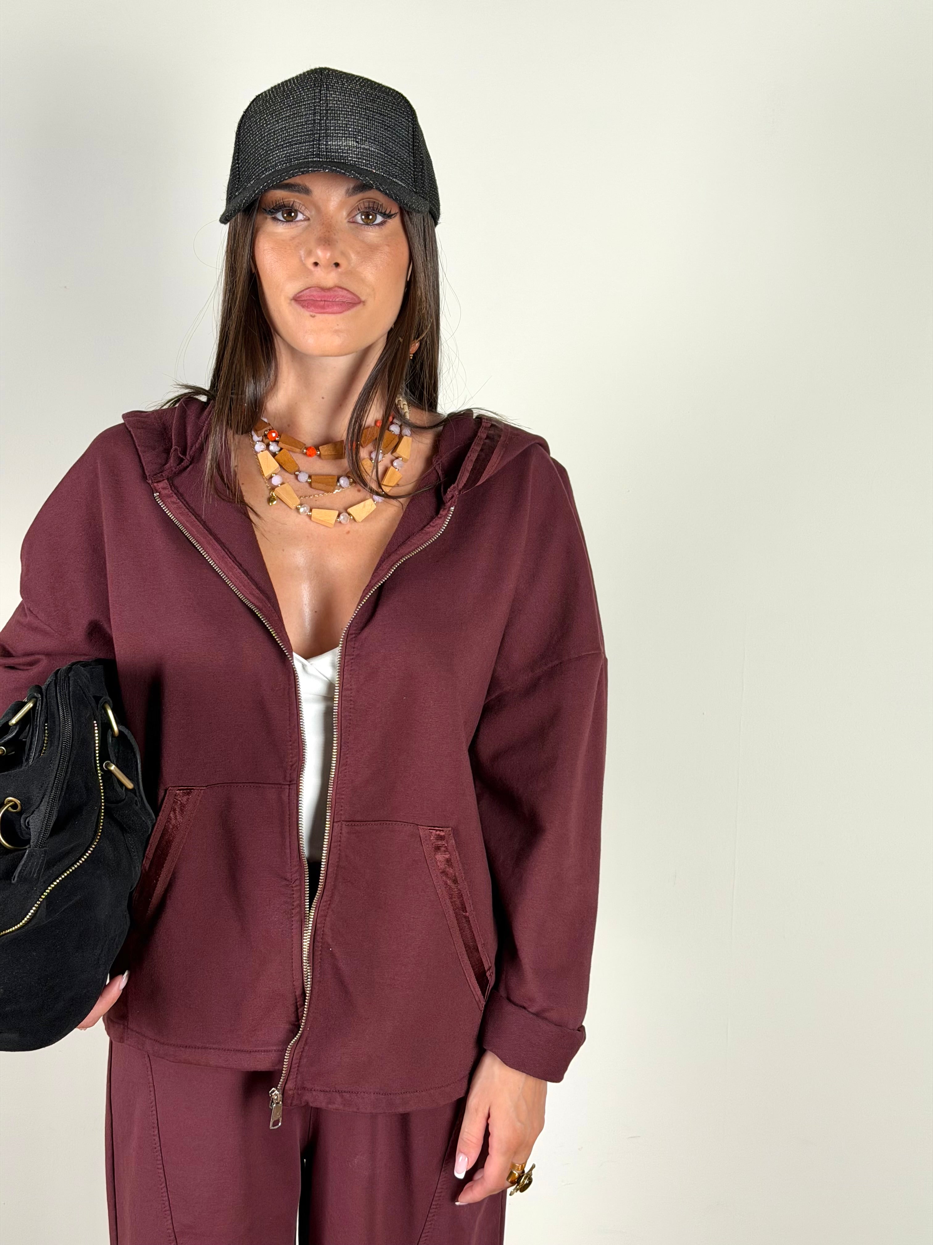 Felpa Divine bordeaux