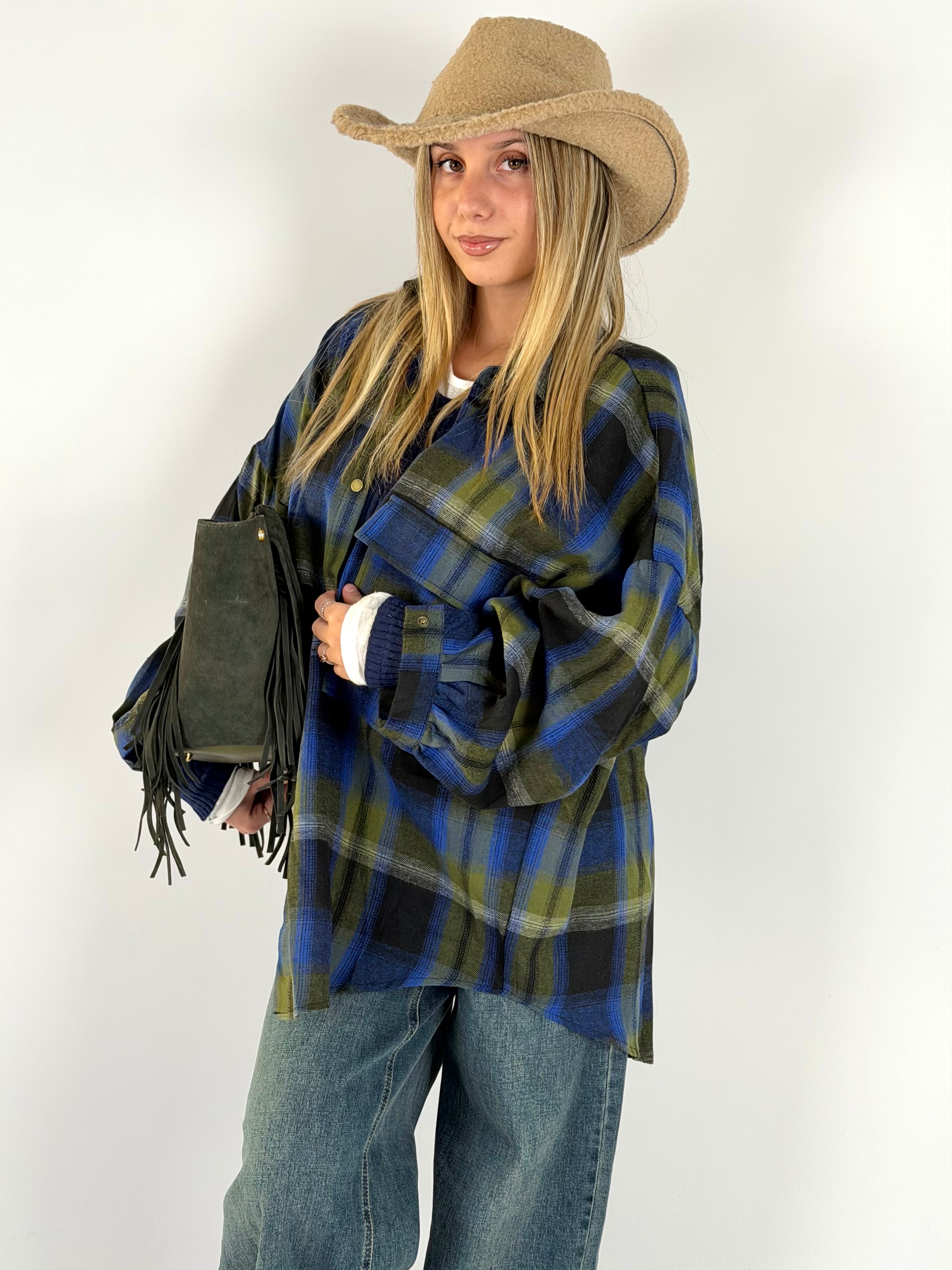 Camicia check Greta verde