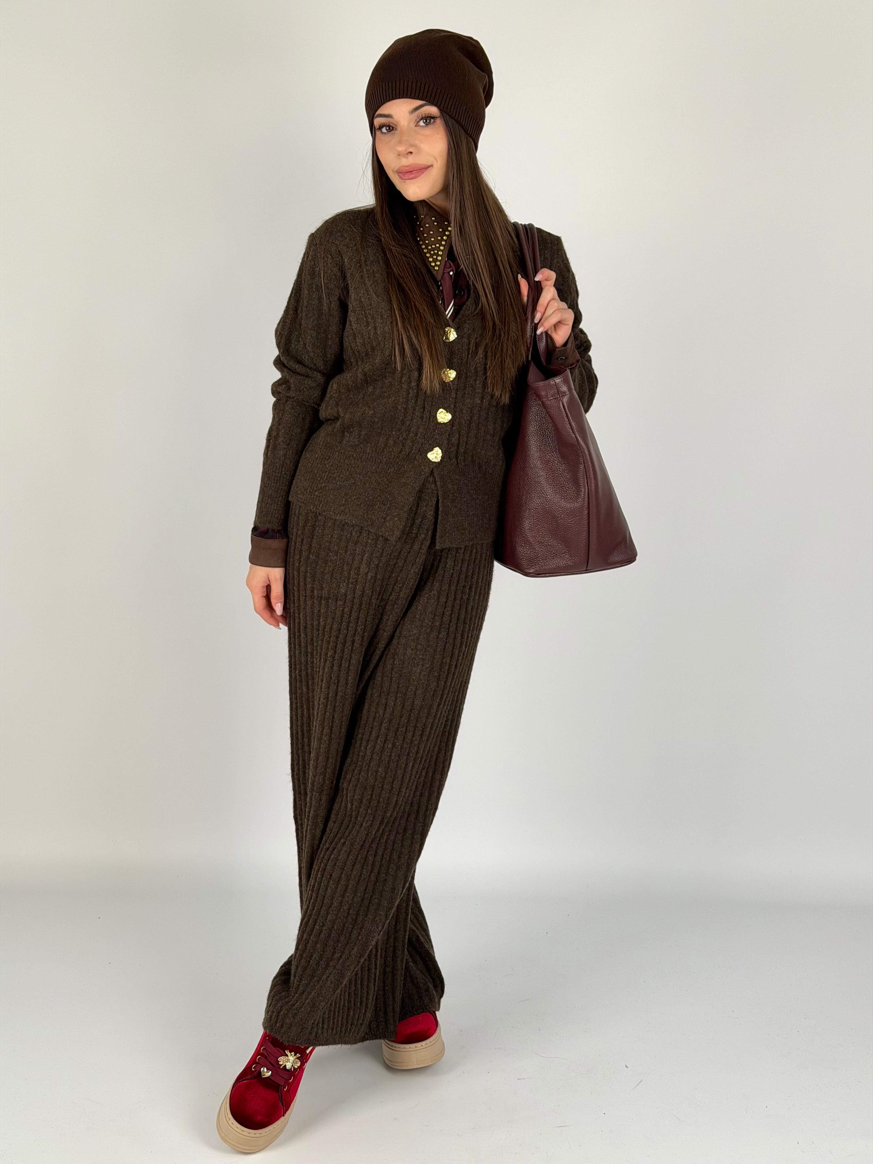 Pantalone tuta sportiva Venere moro