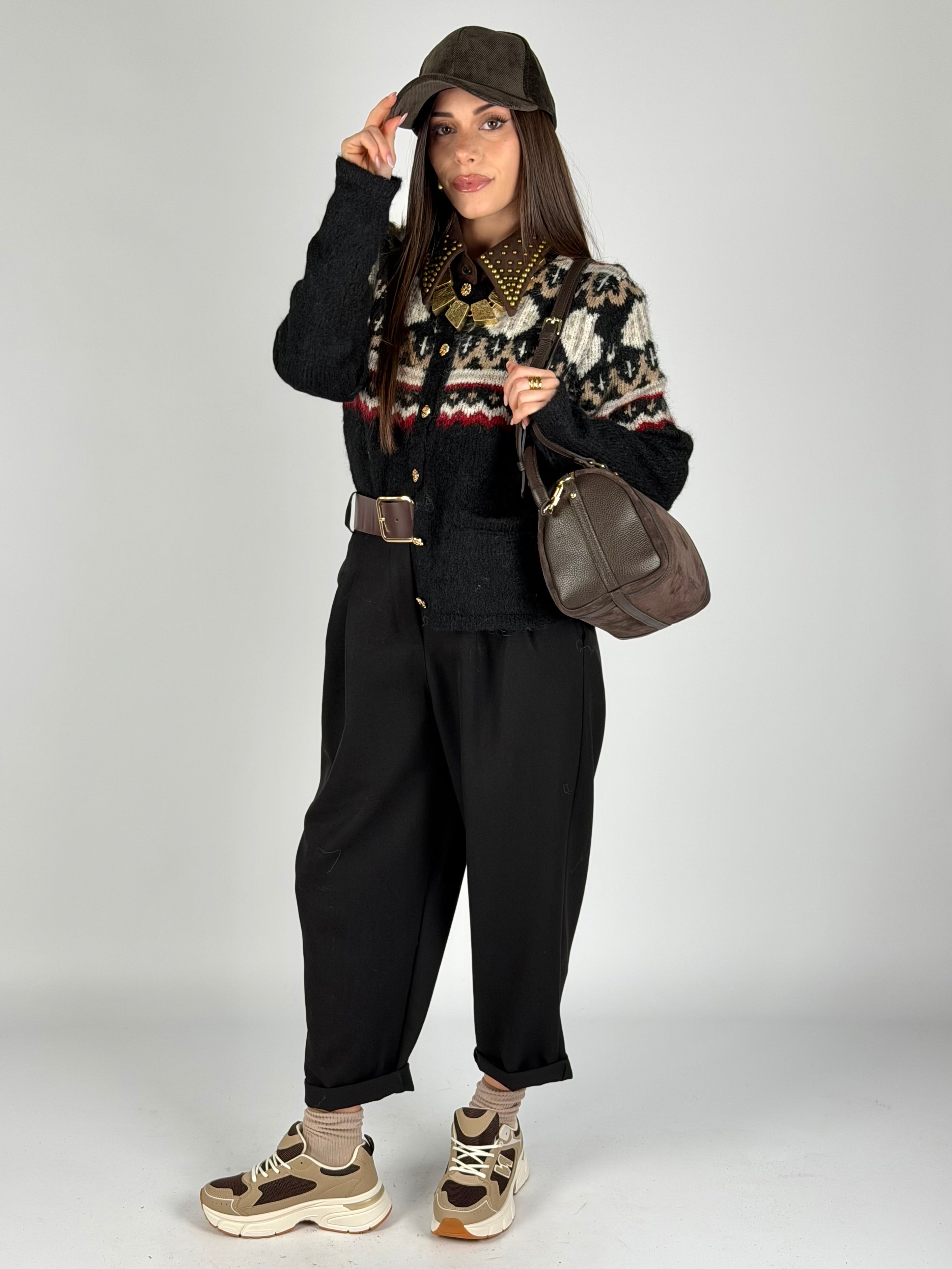 Pantalone India nero