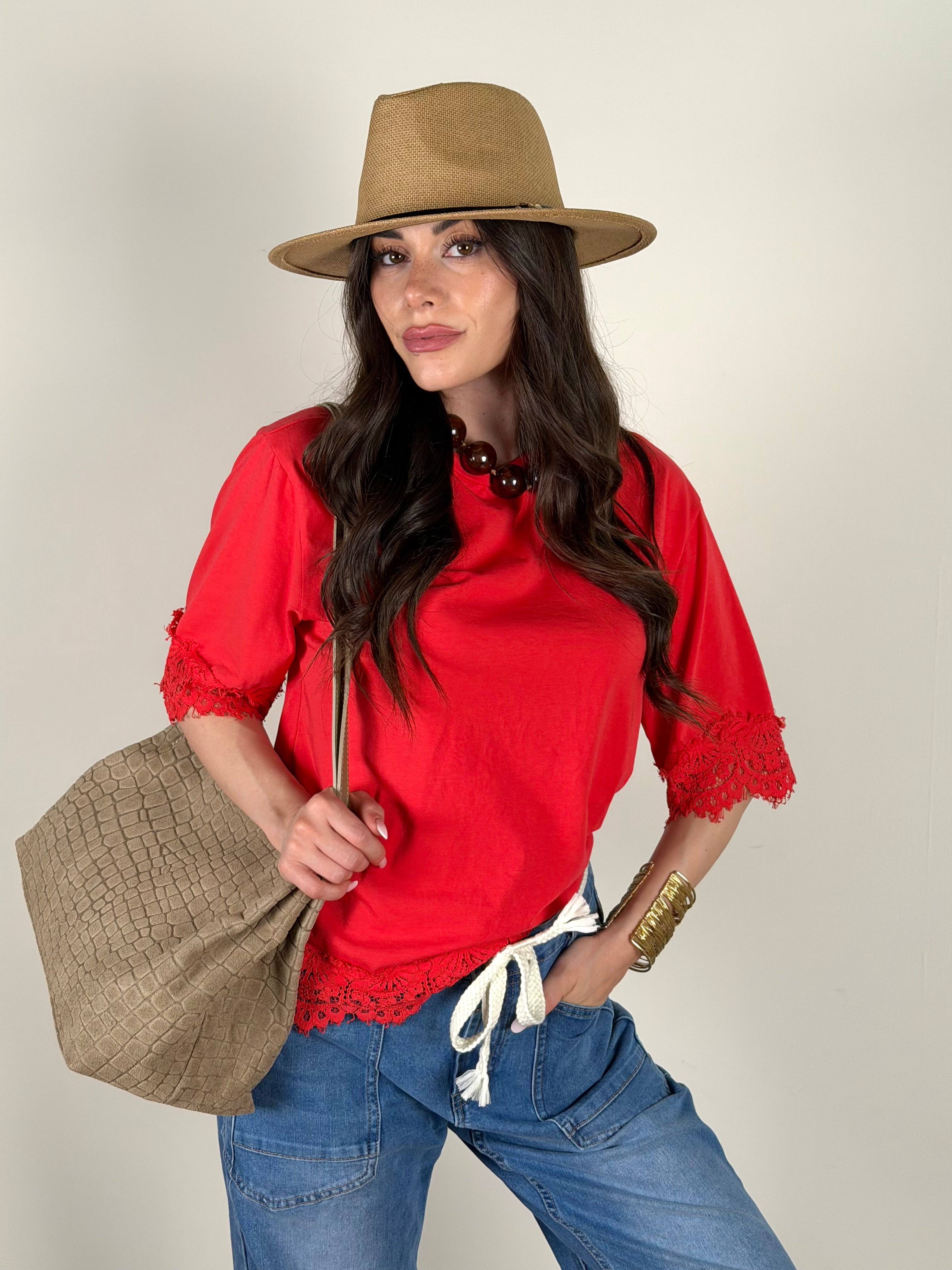 T-shirt Lara corallo