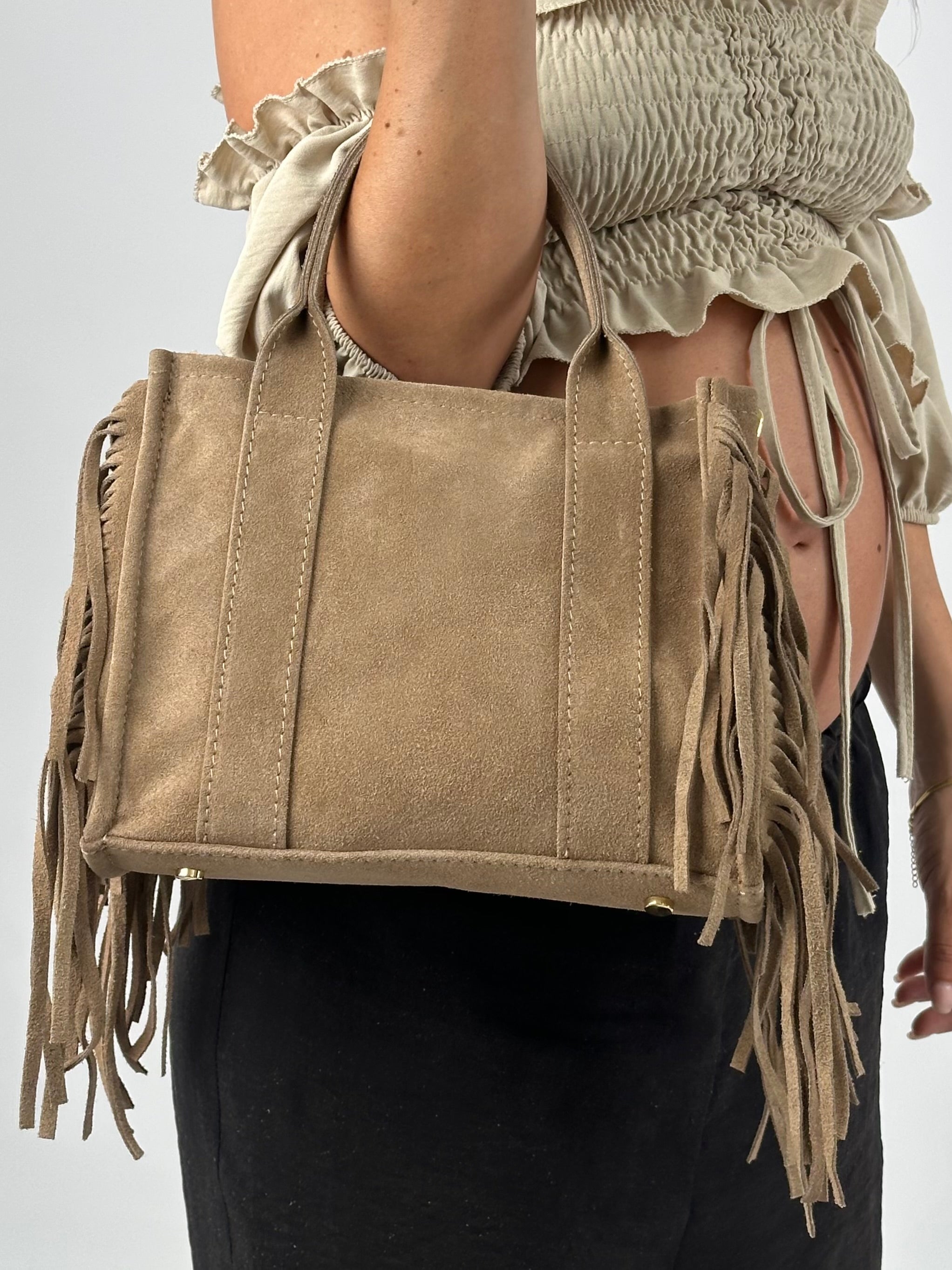 TOTE BAG in camoscio