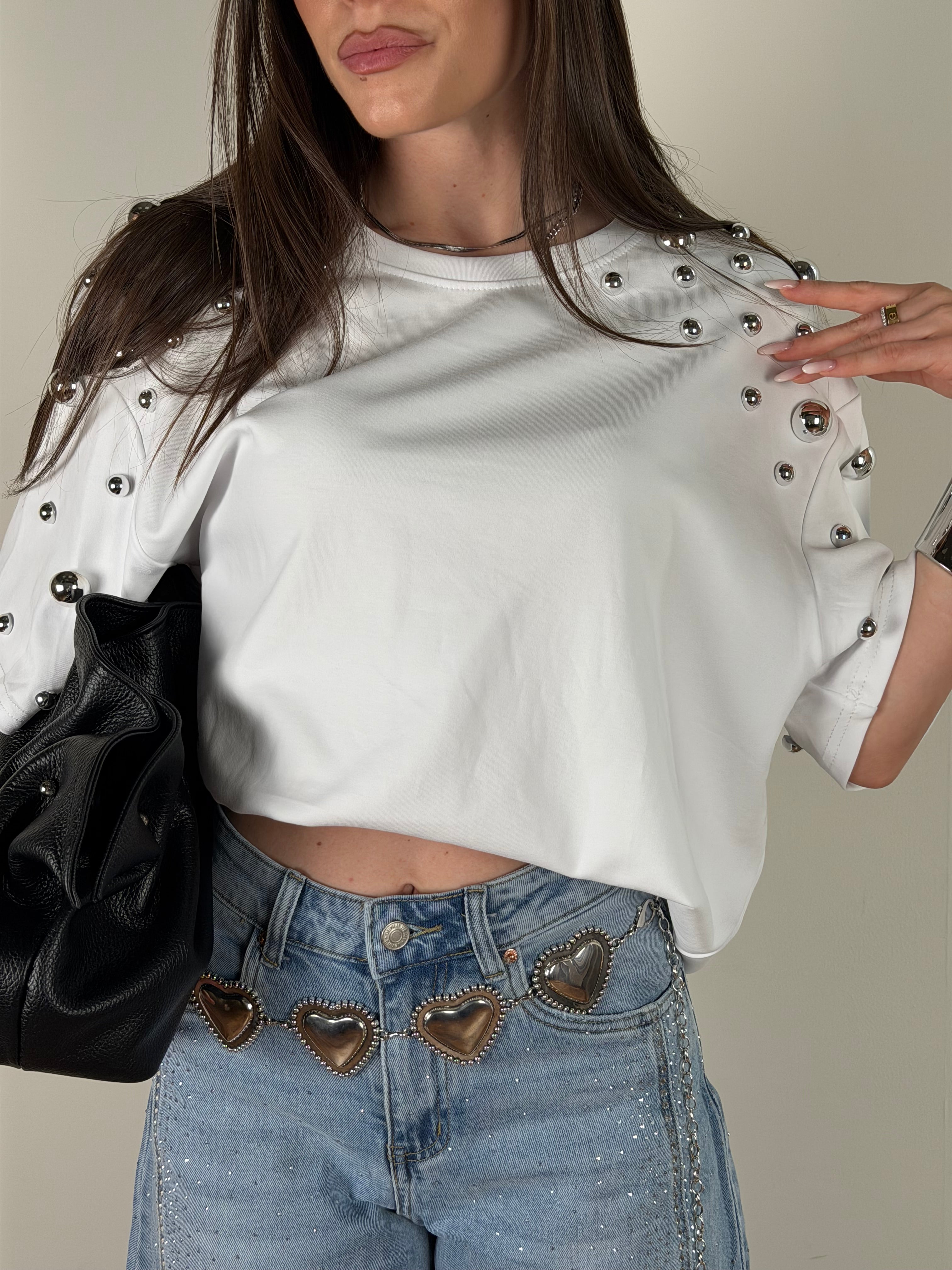 T-shirt Sun bianca