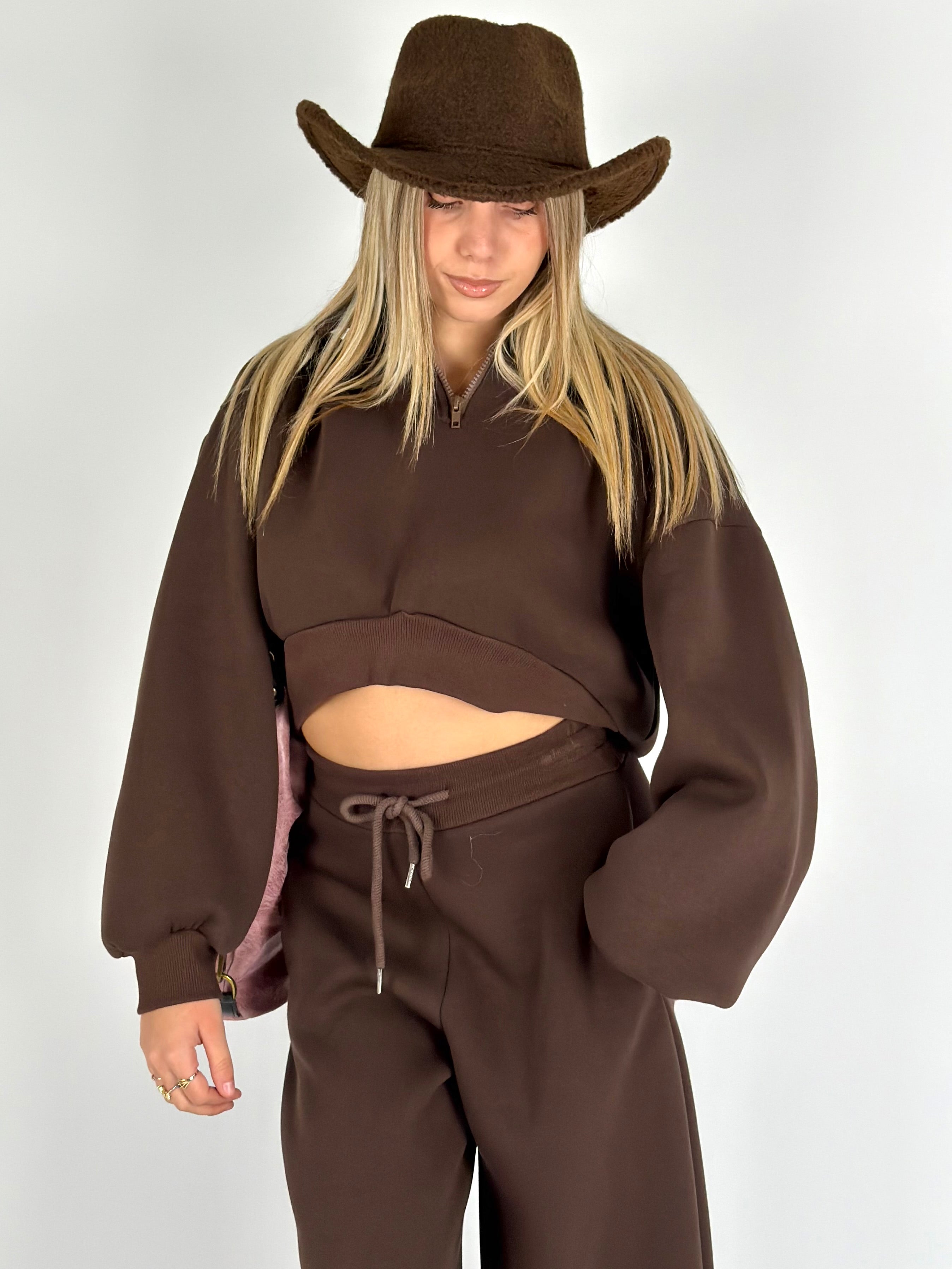 Felpa tuta sportiva Diva moro