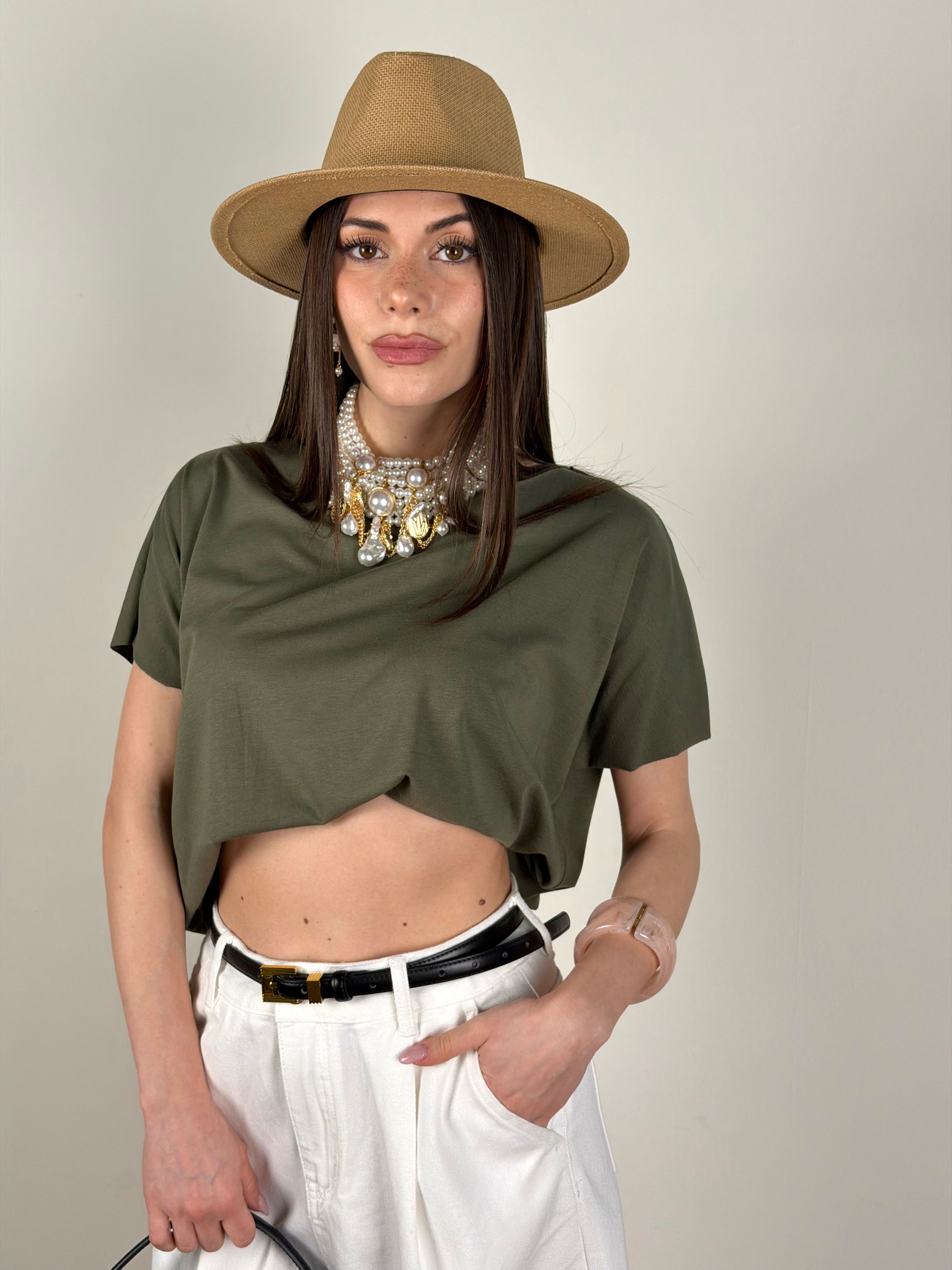 T-shirt Olivia rosa verde