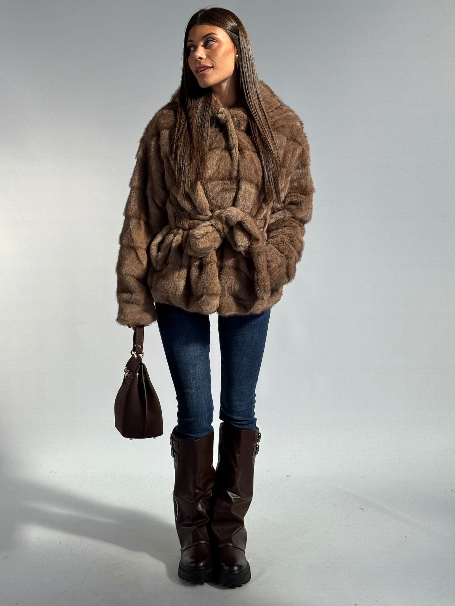 Pelliccia Yara tabacco