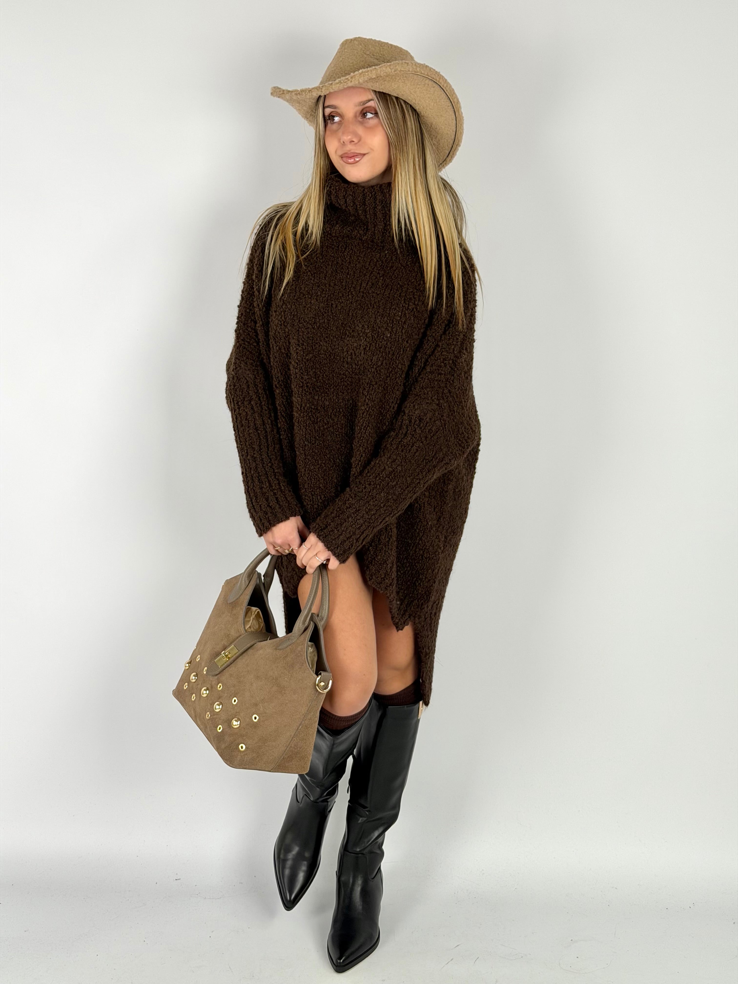 Abito maglia Marzia moro