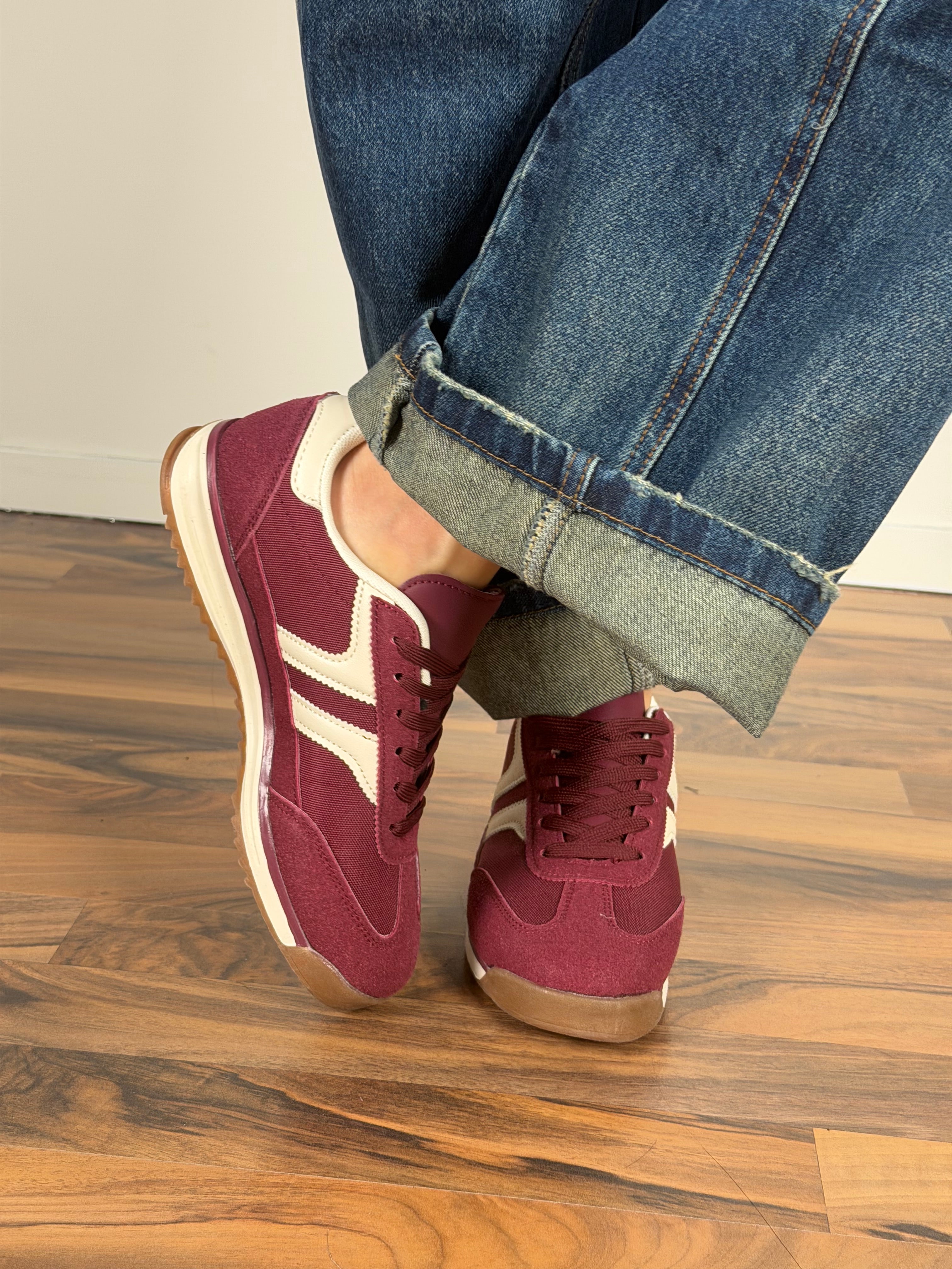 Sneakers Solange bordeaux