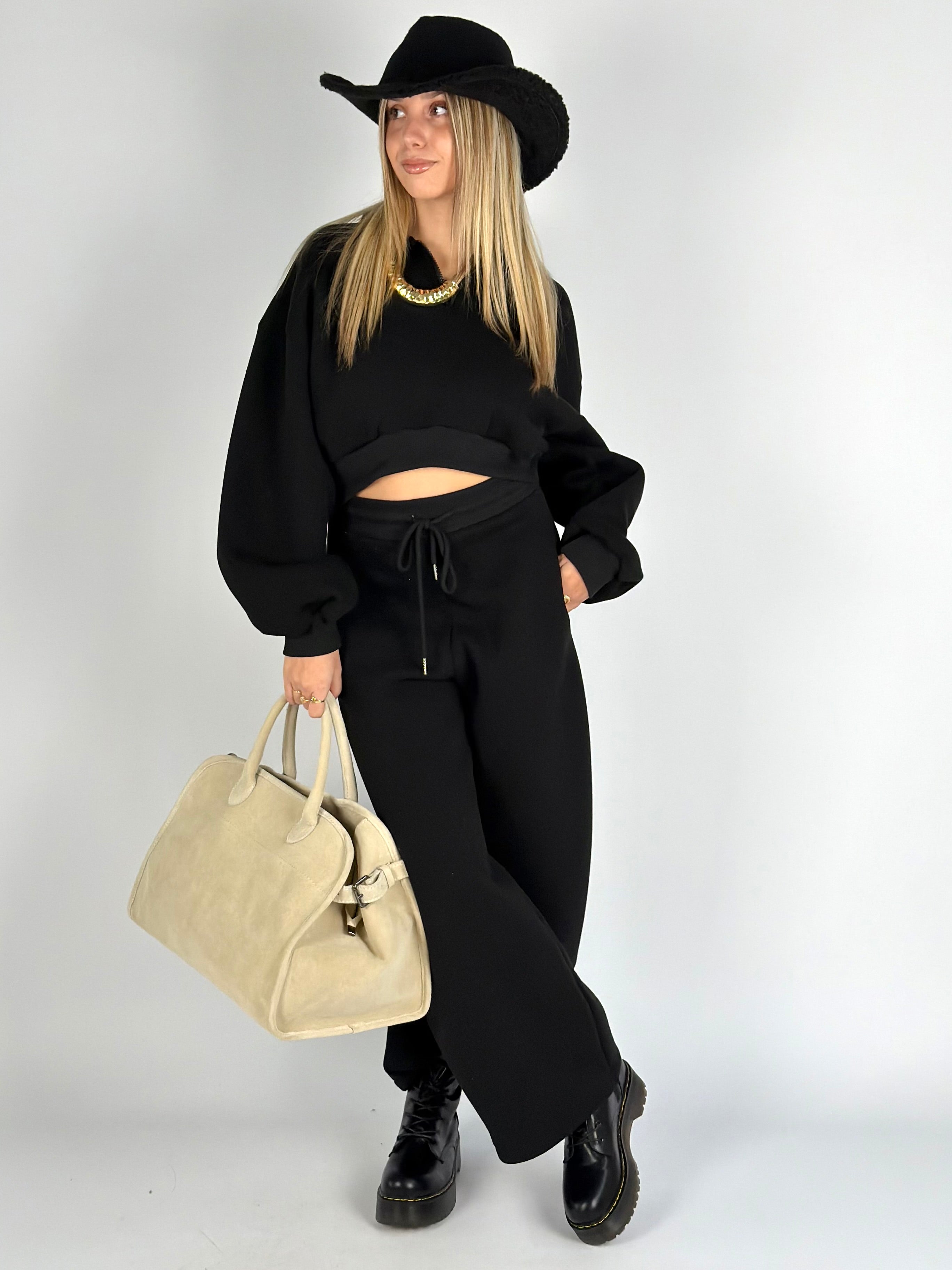 Pantalone tuta sportiva Diva nera