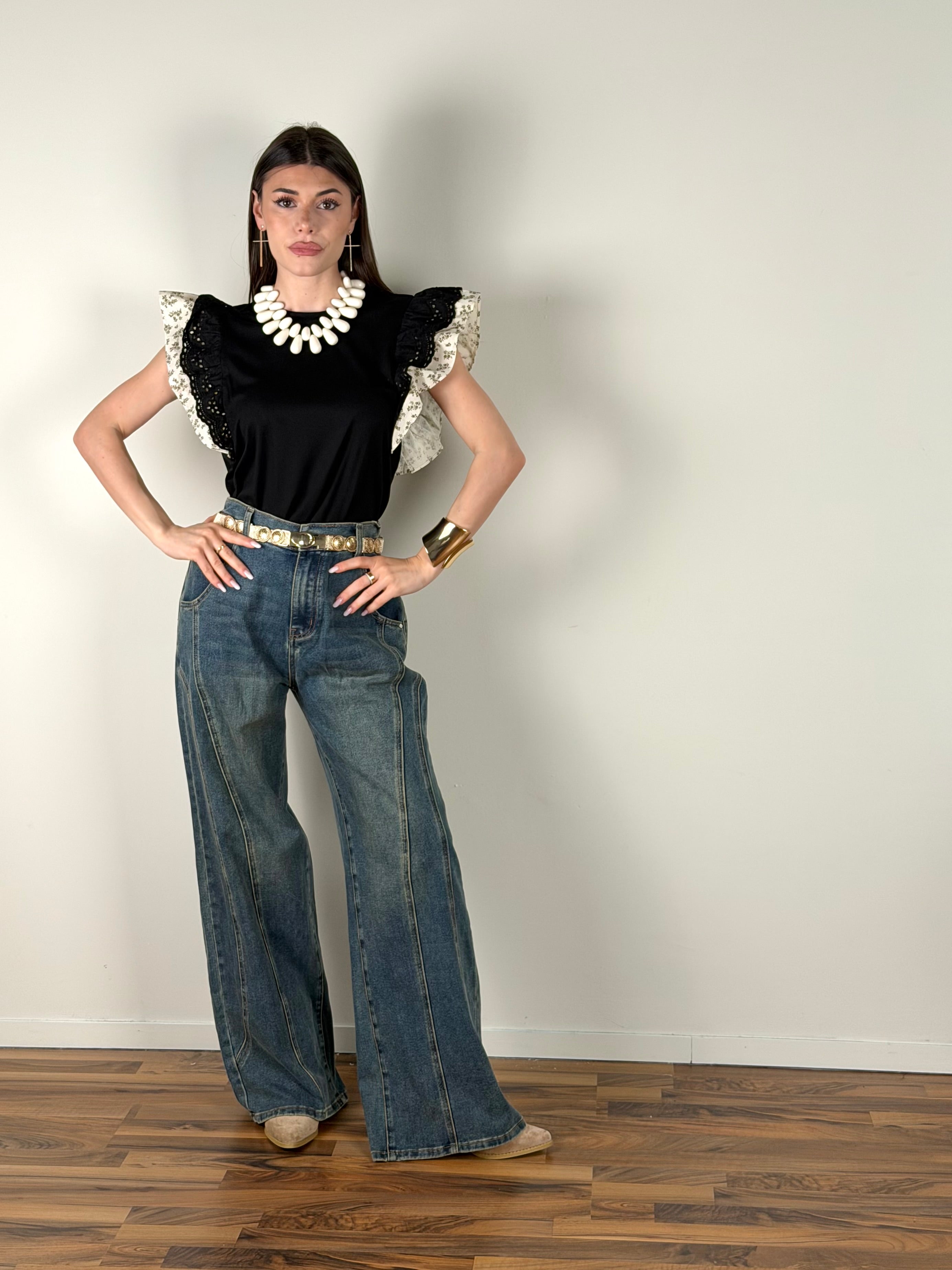 T-shirt Minea nera
