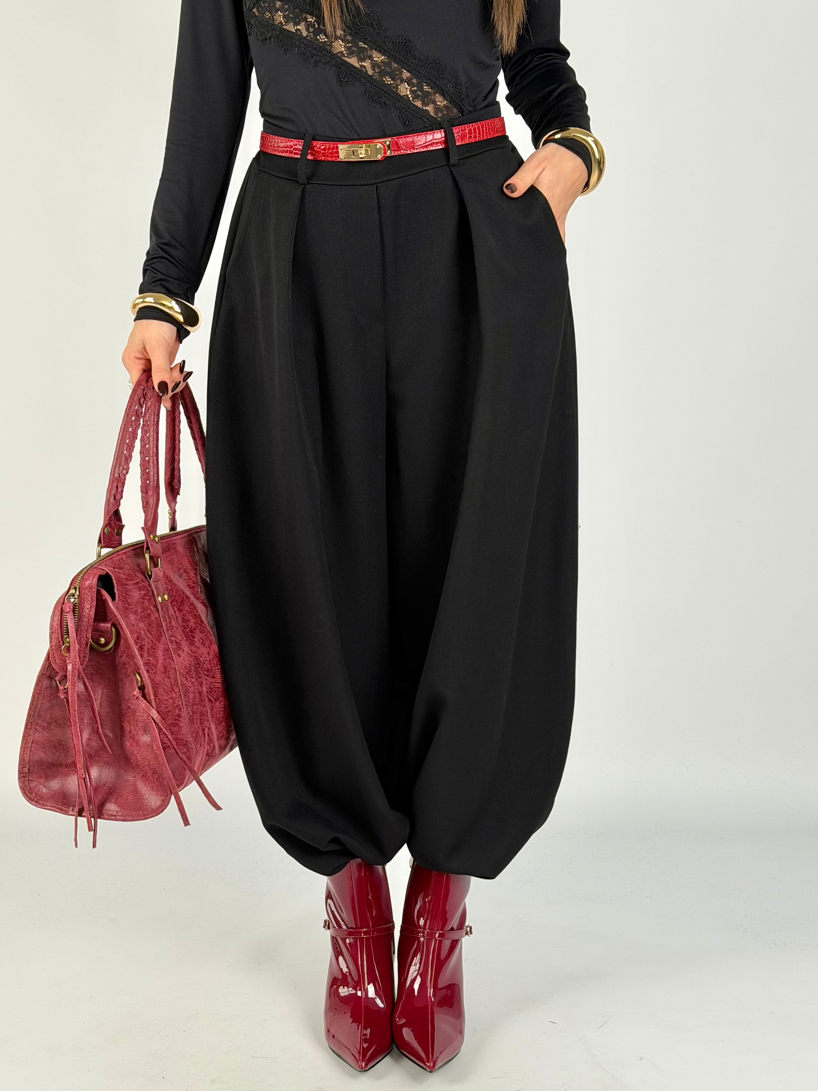 Pantalone Flora nero