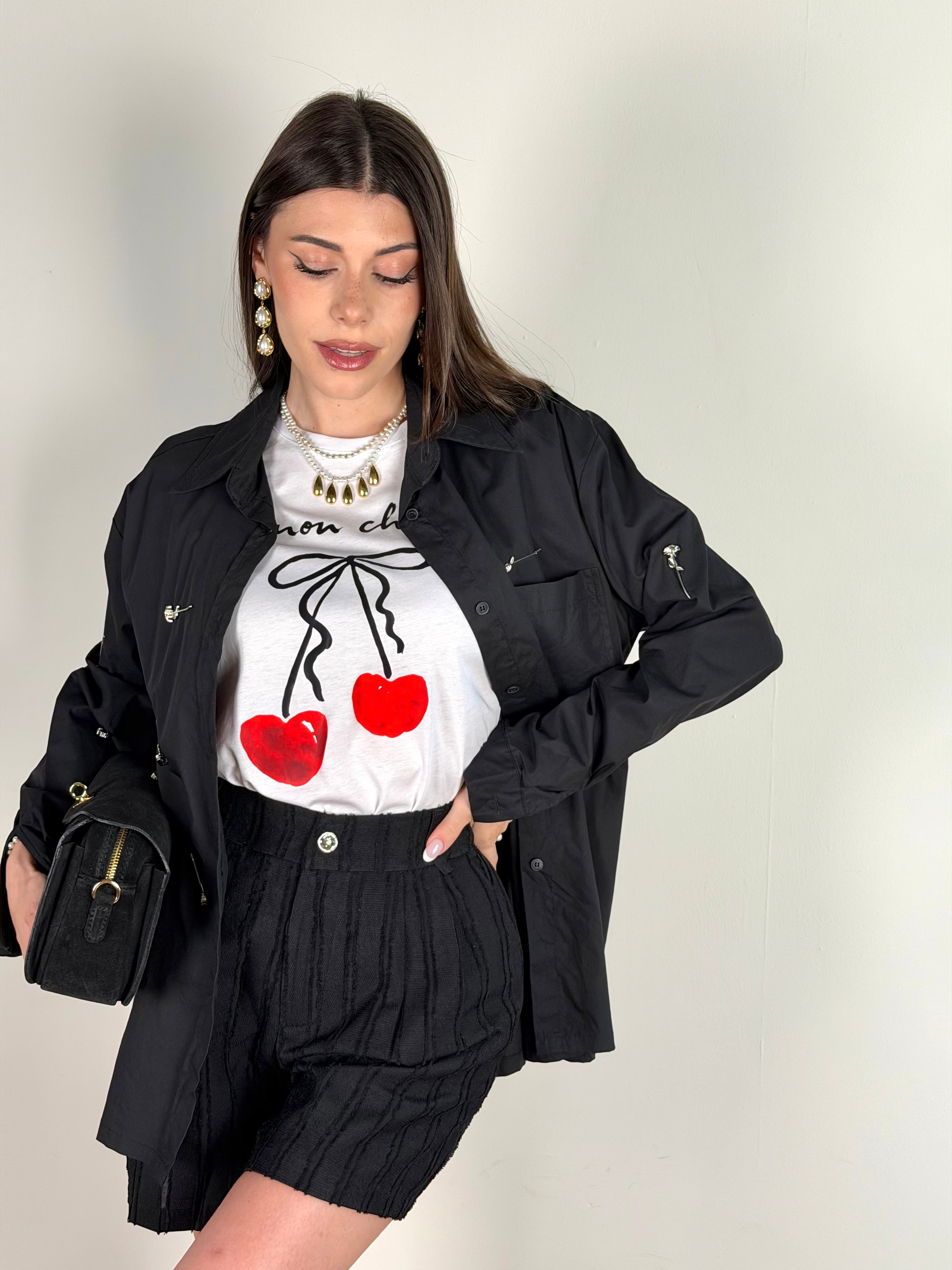 Camicia Mon Chèrie nera