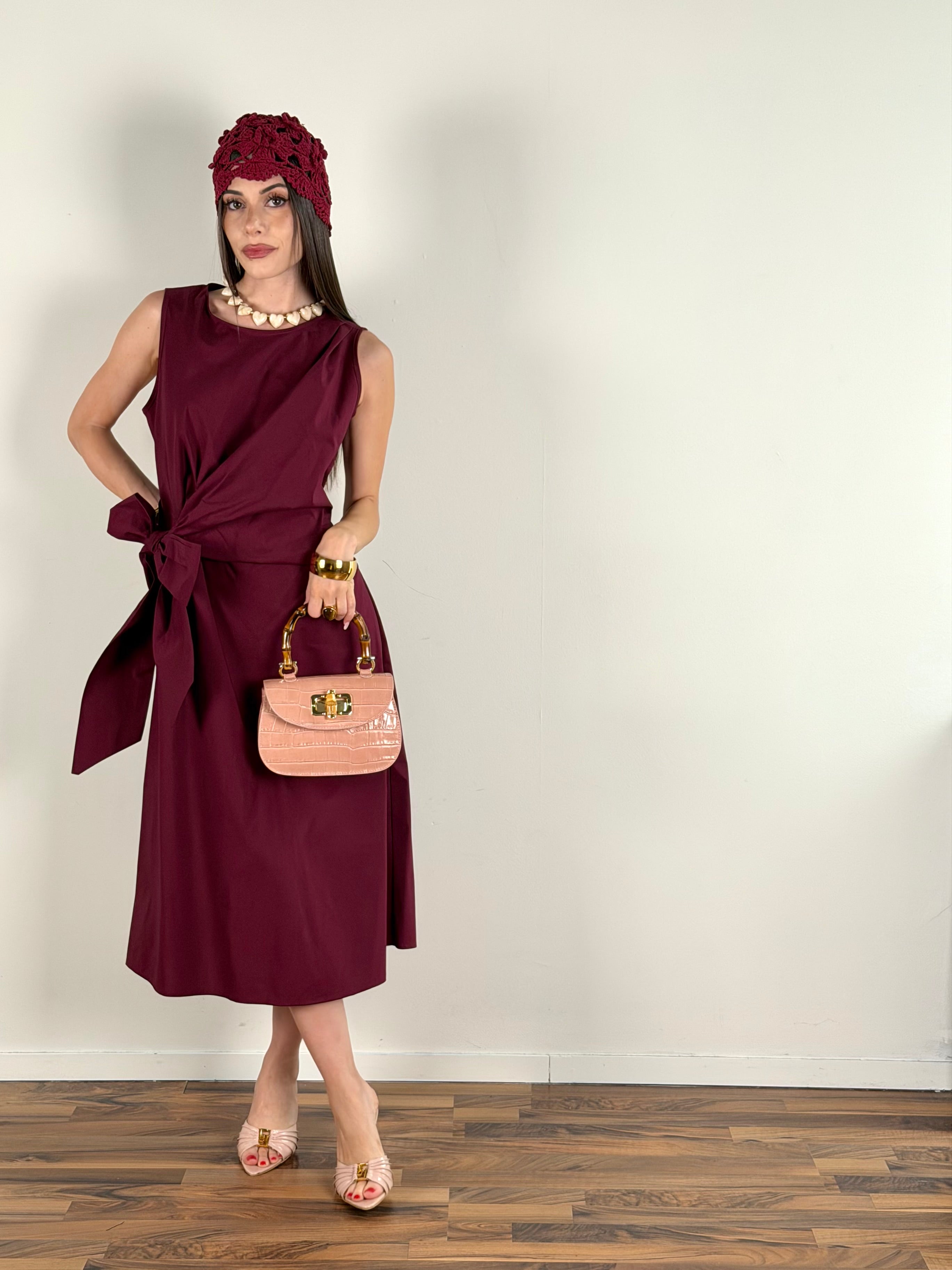 Abito Ingrid bordeaux