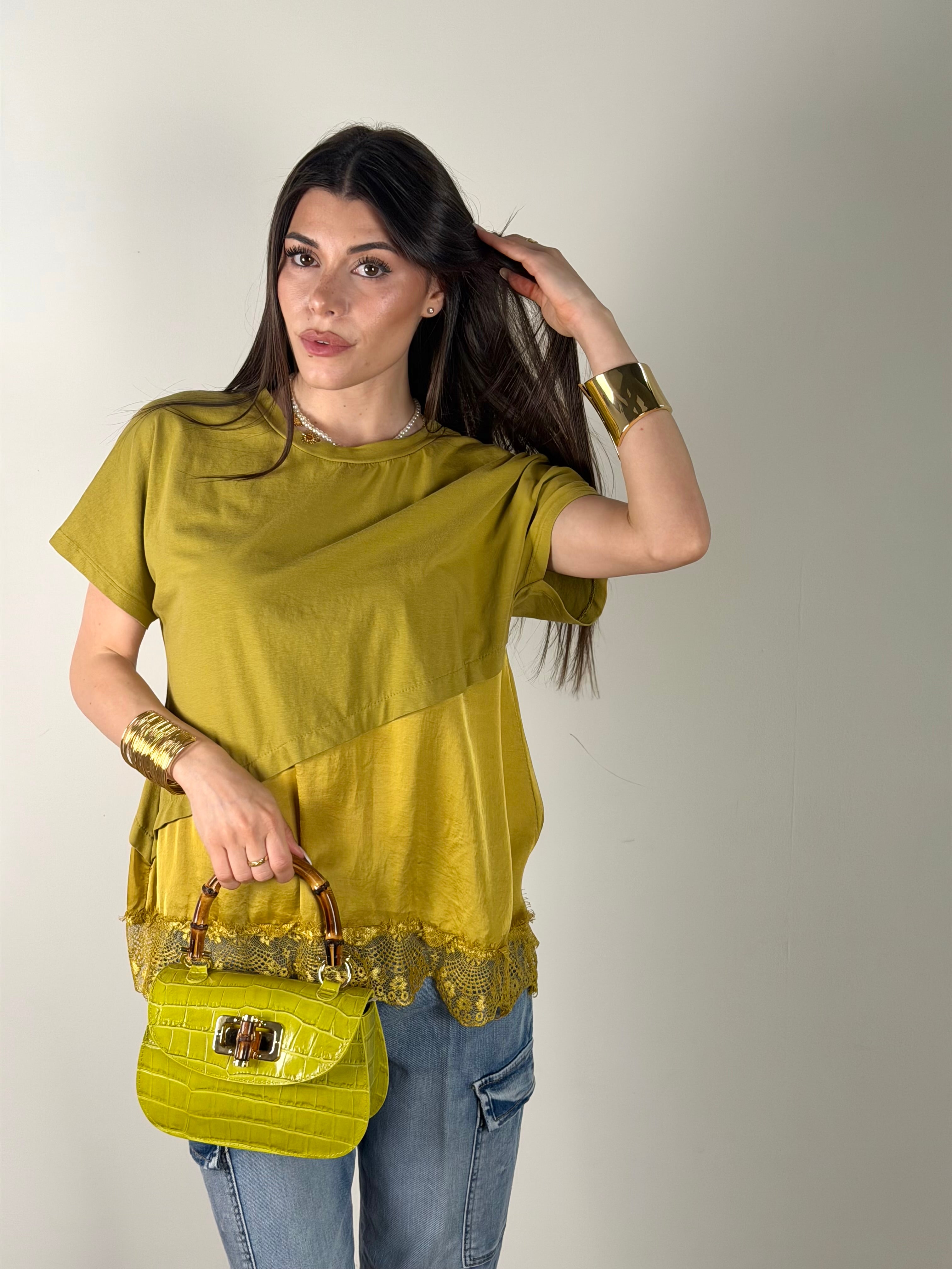 Maglia Bonnie verde acido