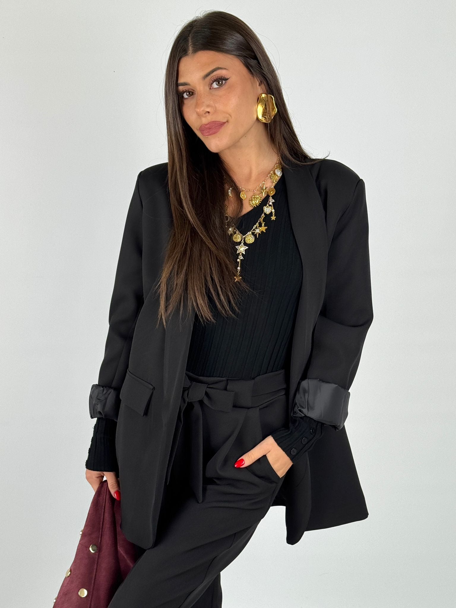 Giacca completo Amira nero