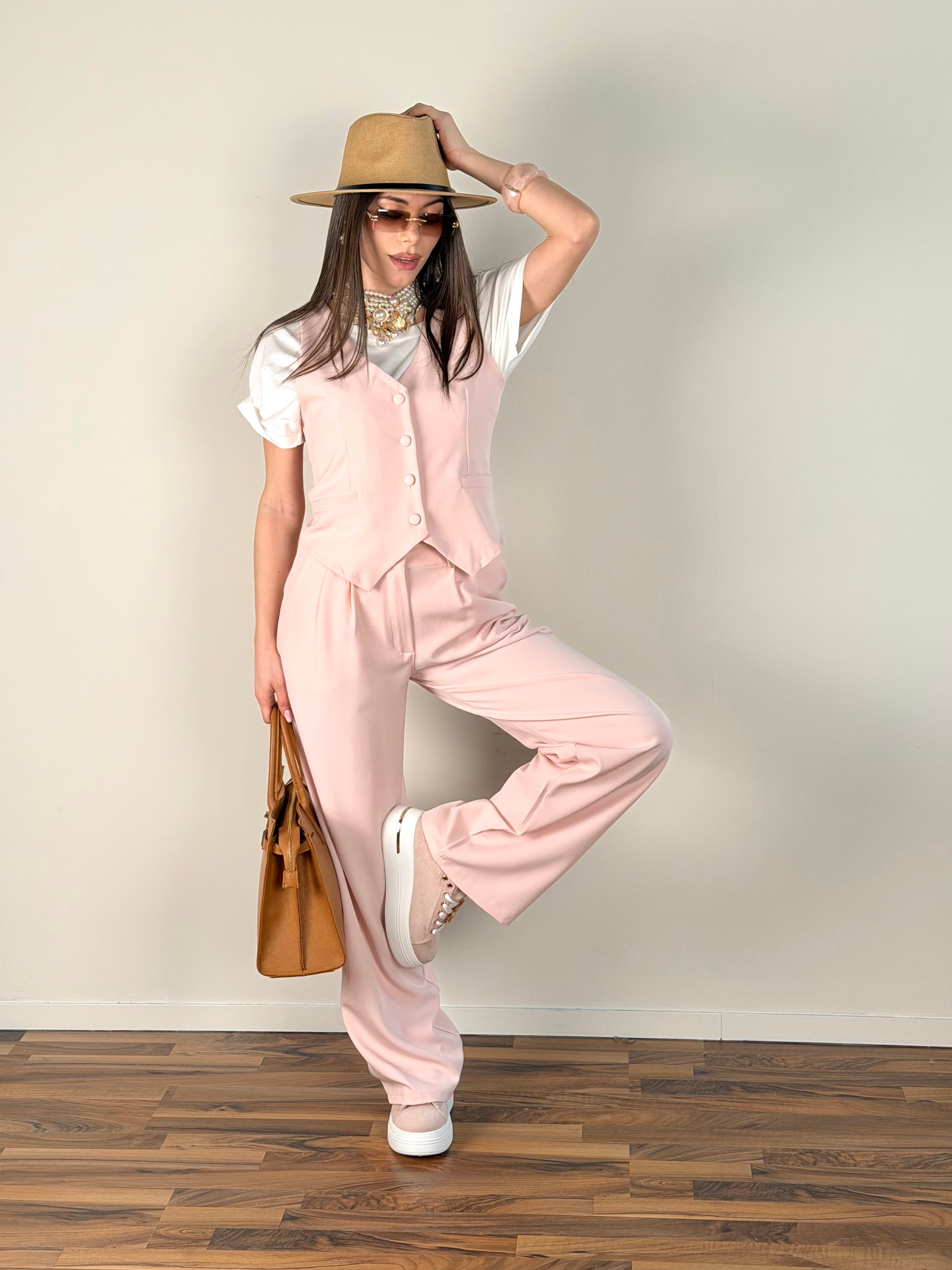 Gilet Luxe rosa