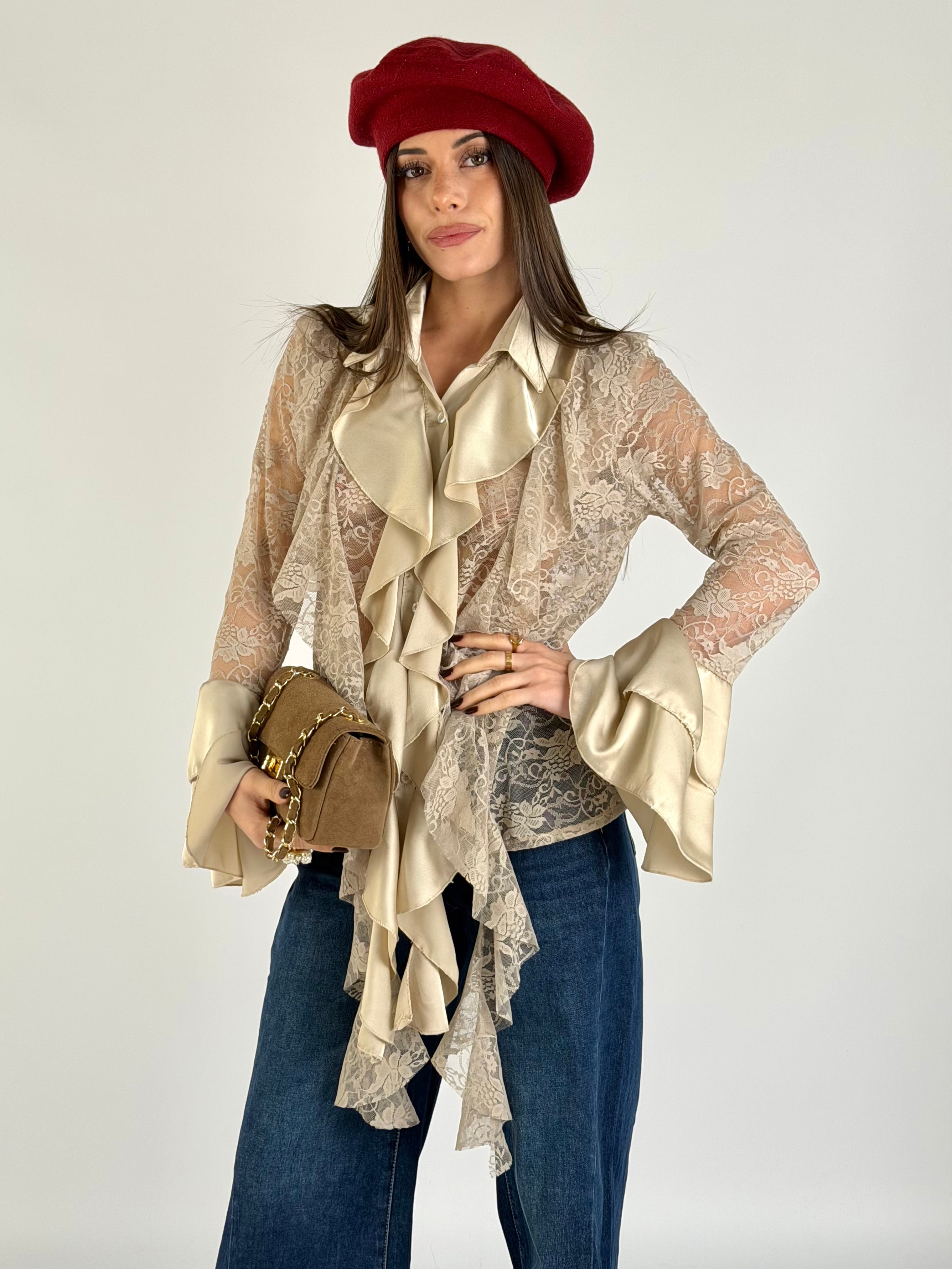 Camicia Marilú beige