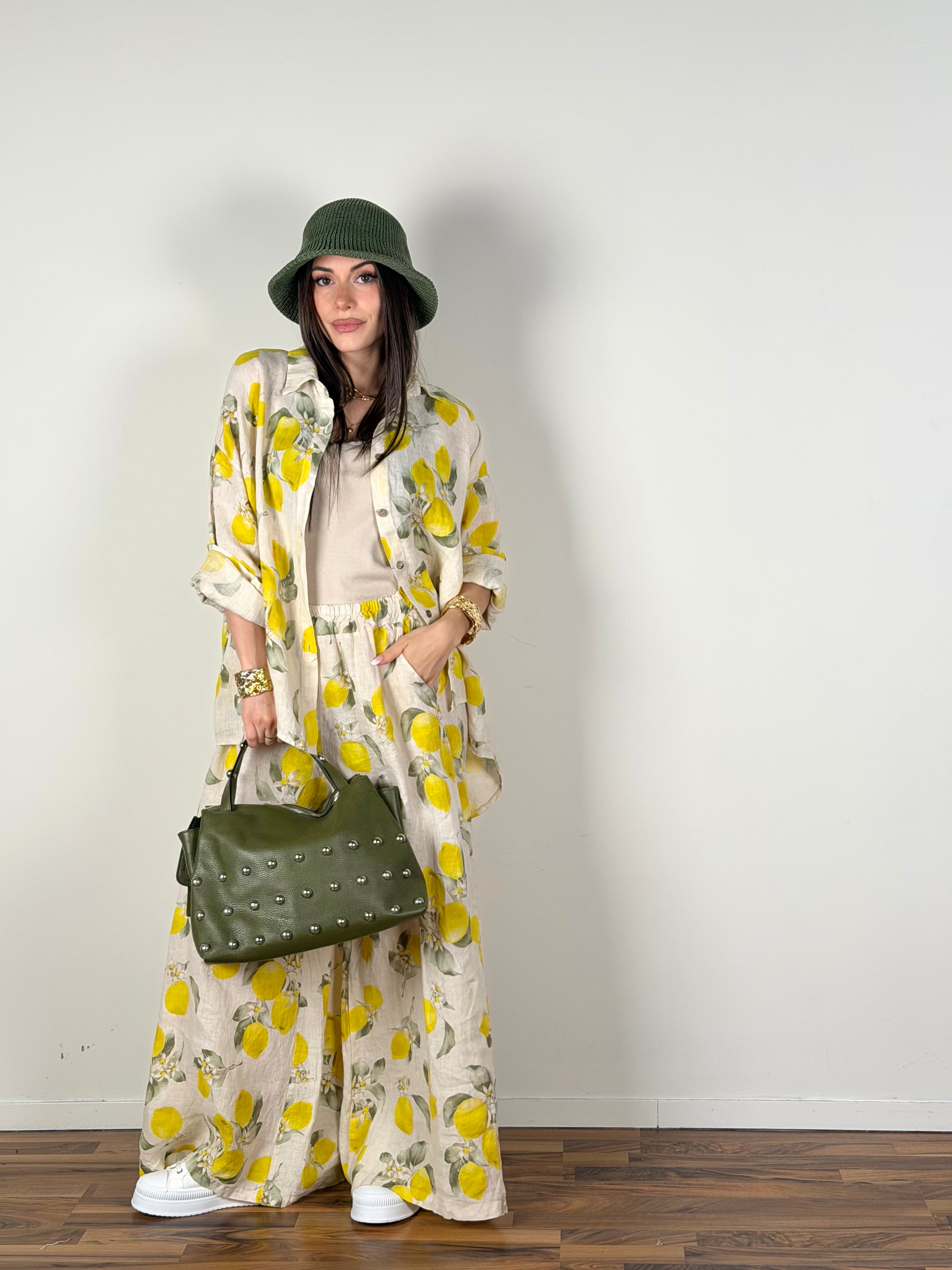 Camicia puro lino Lemon