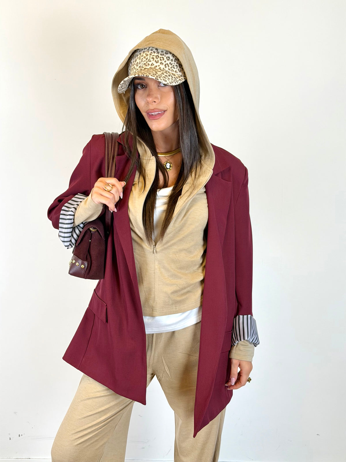 Giacca Zoe bordeaux