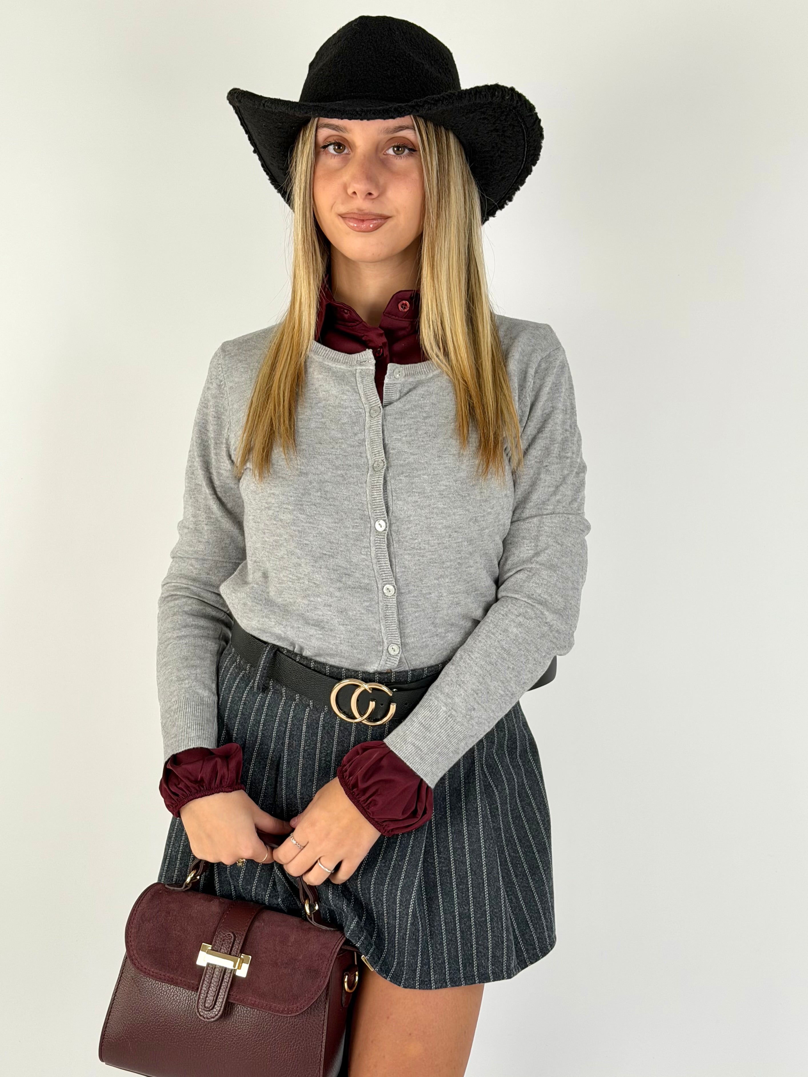 Cardigan Paris grigio