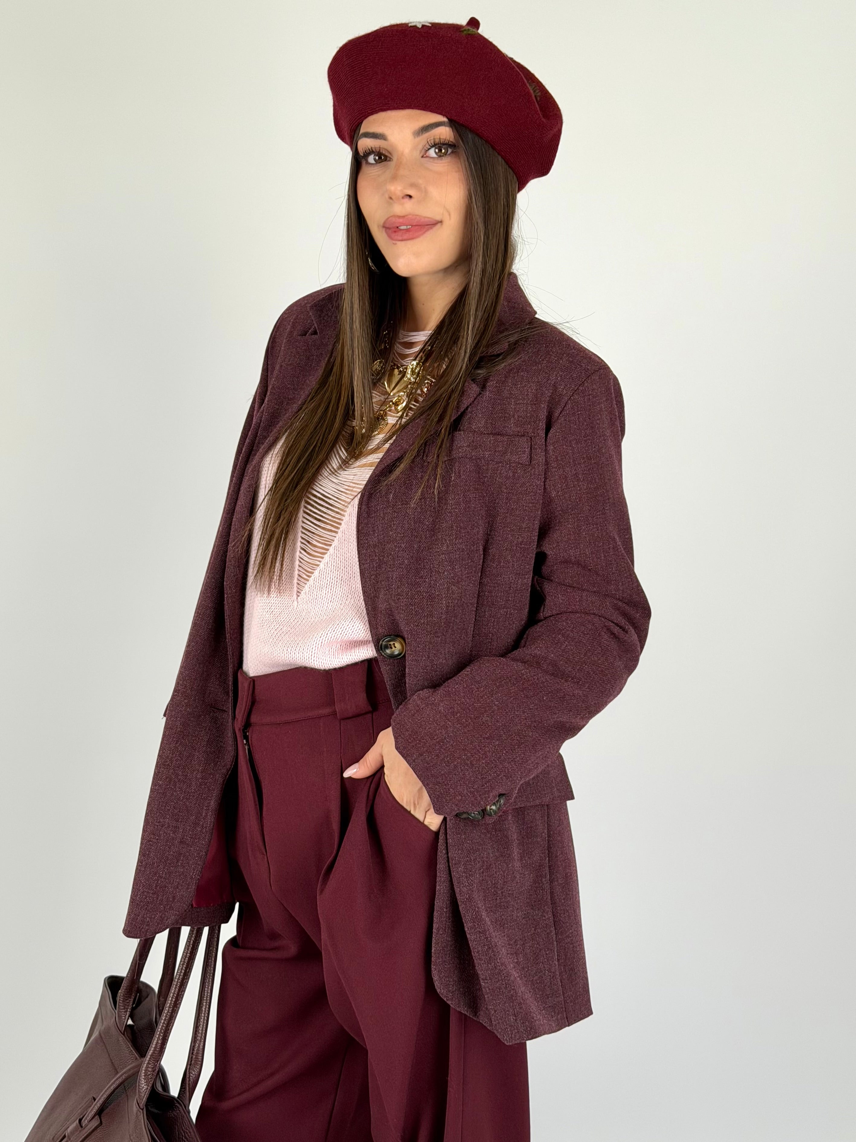 Giacca Tayler bordeaux