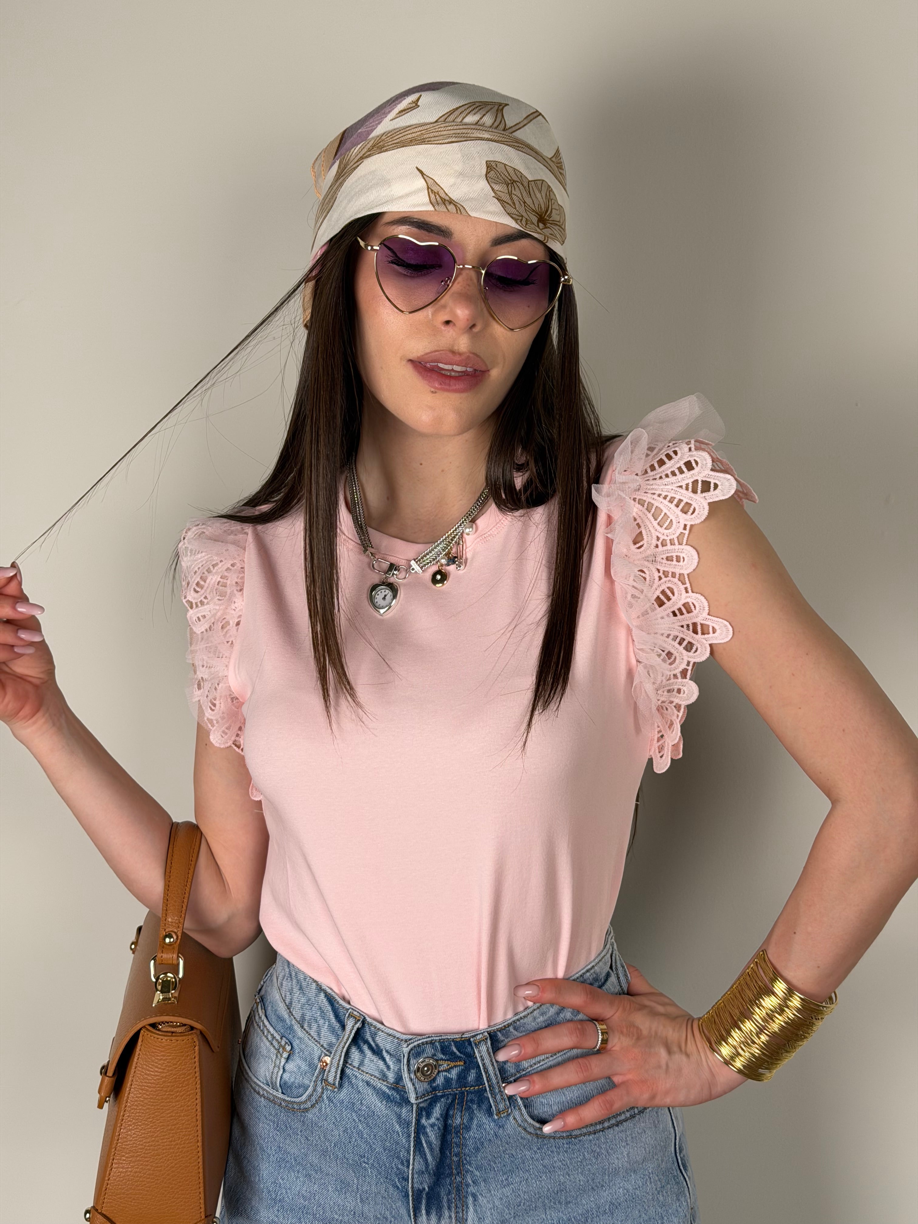 T-shirt Barcellona rosa
