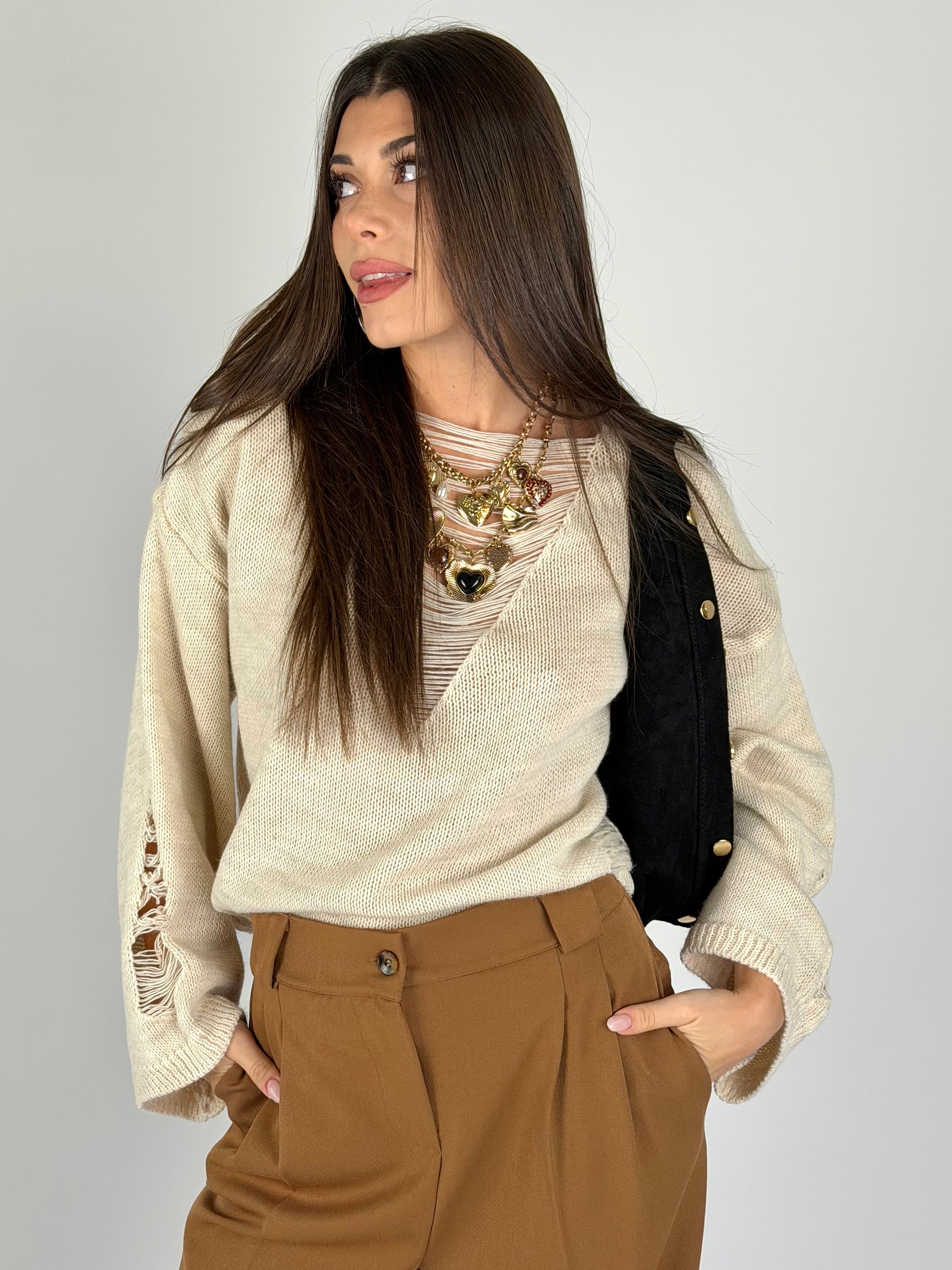 Maglia Amanda beige