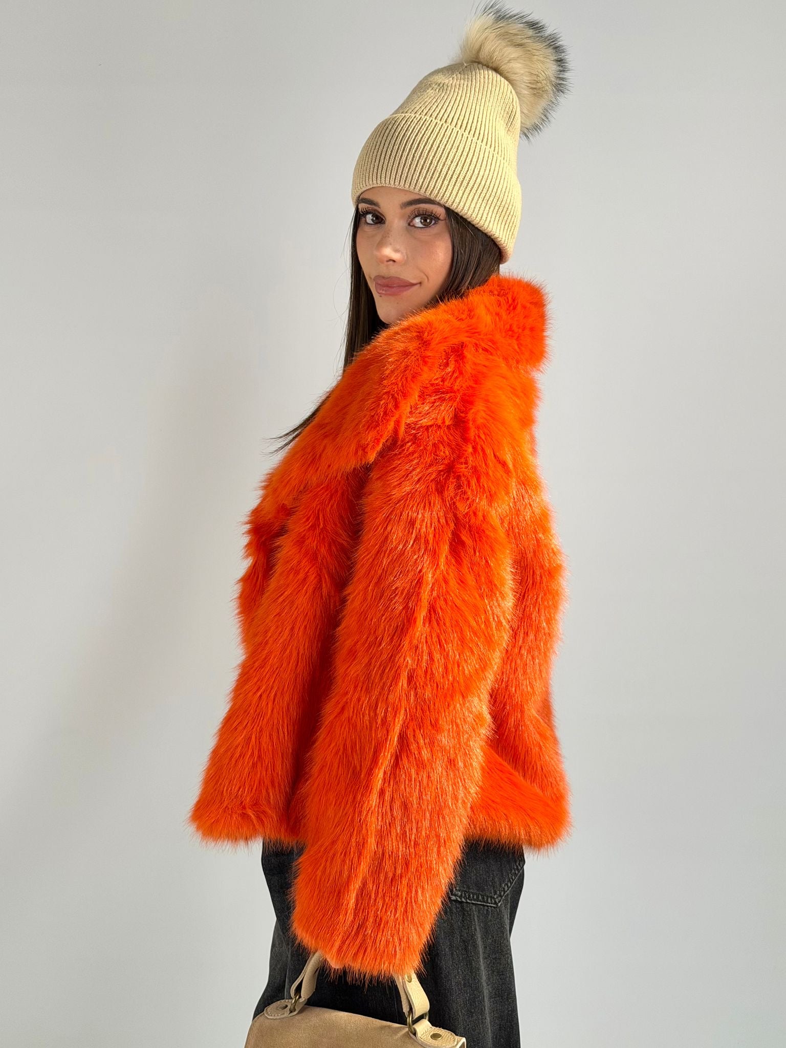 Pelliccia Gemma arancio