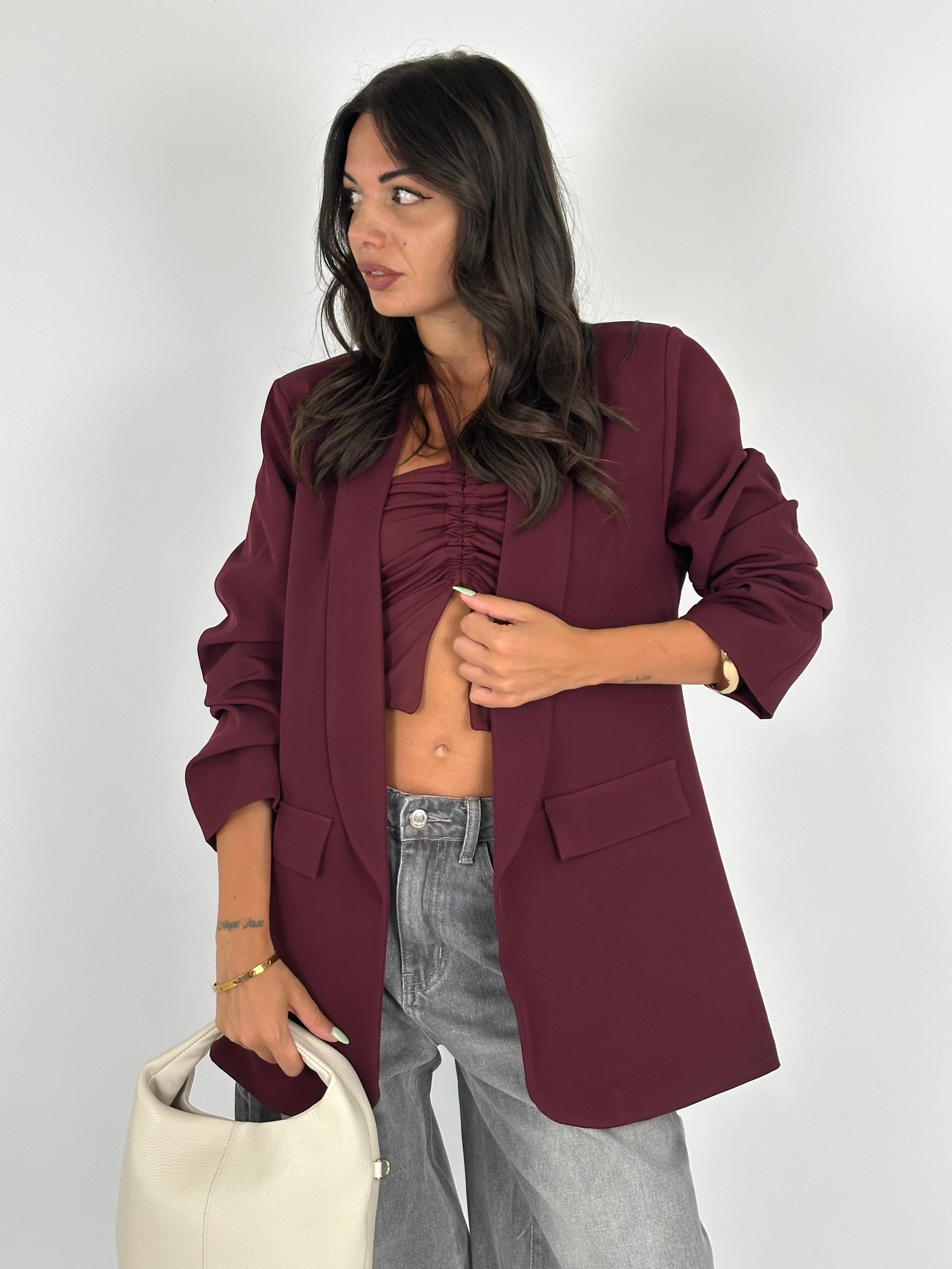 Giacca Mon Amour bordeaux