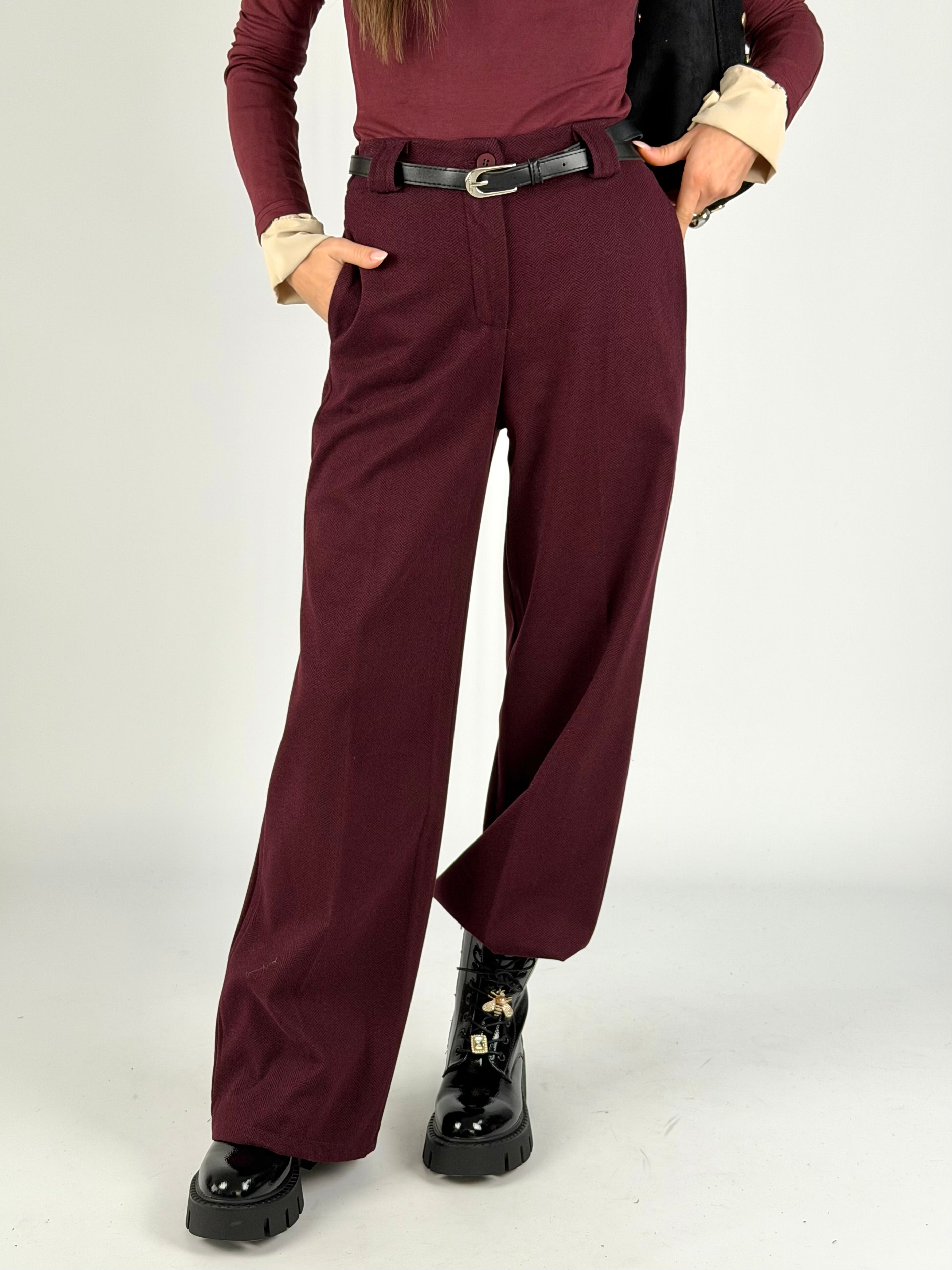 Pantalone completo Lumy bordeaux