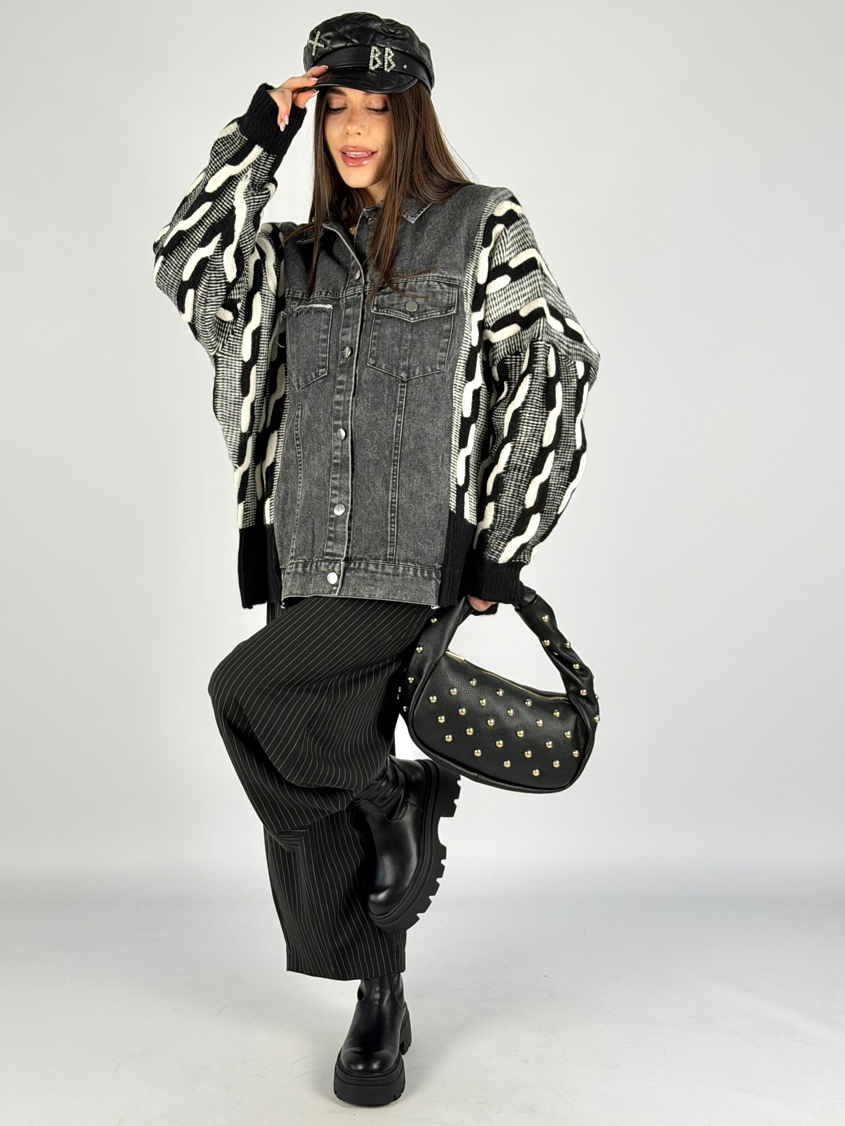 Giubbino maniche maglia Indie