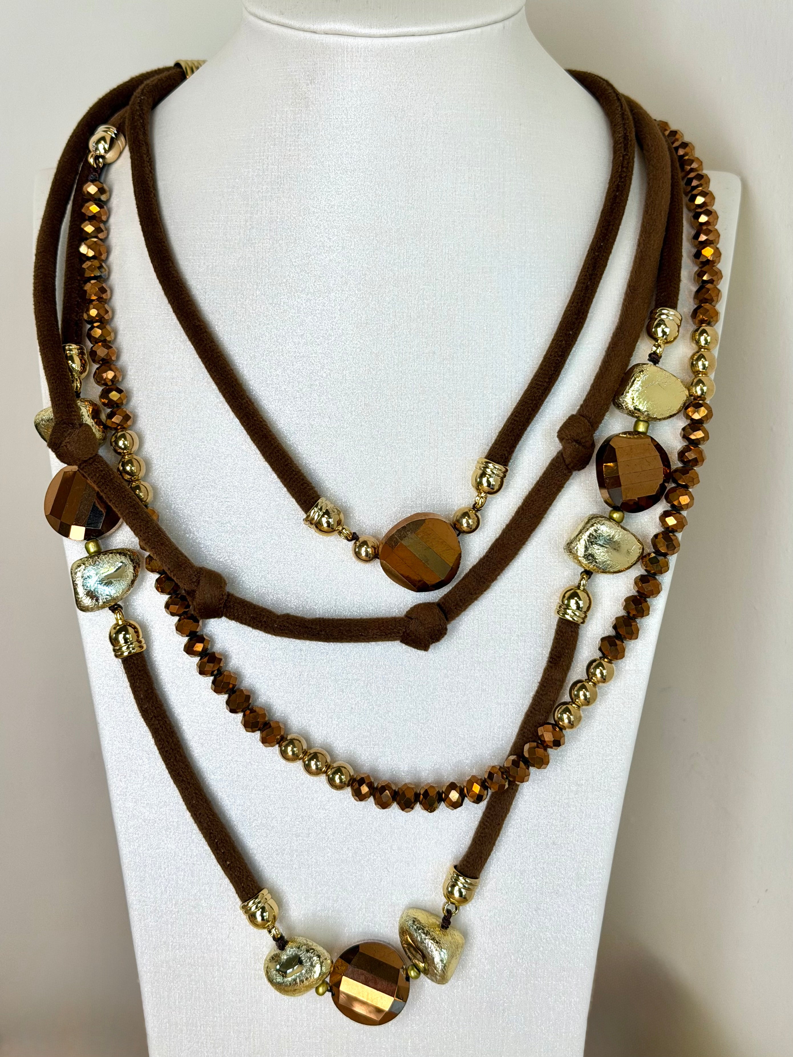 Collana 3 fili - collezione champagne